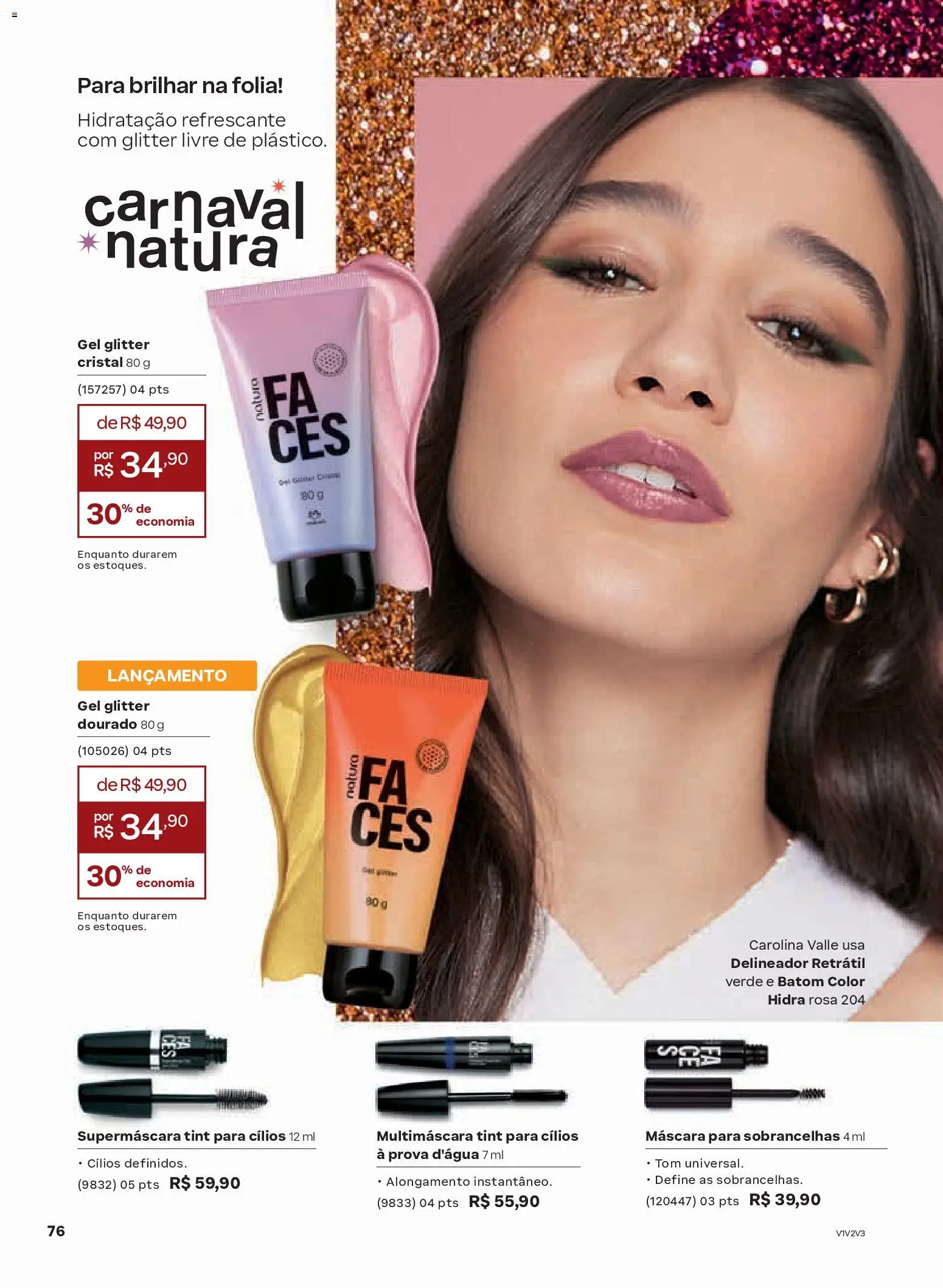 Natura Folheto - válido de 13.01.2026 | Página: 76 | Produtos: Delineador, Batom