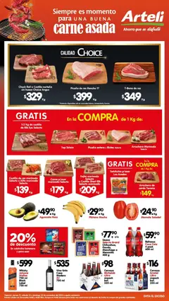 Vista previa de Arteli folleto Carnes & Cortes, nuevo folleto de la tienda, válido en México a partir del 21.11.2025