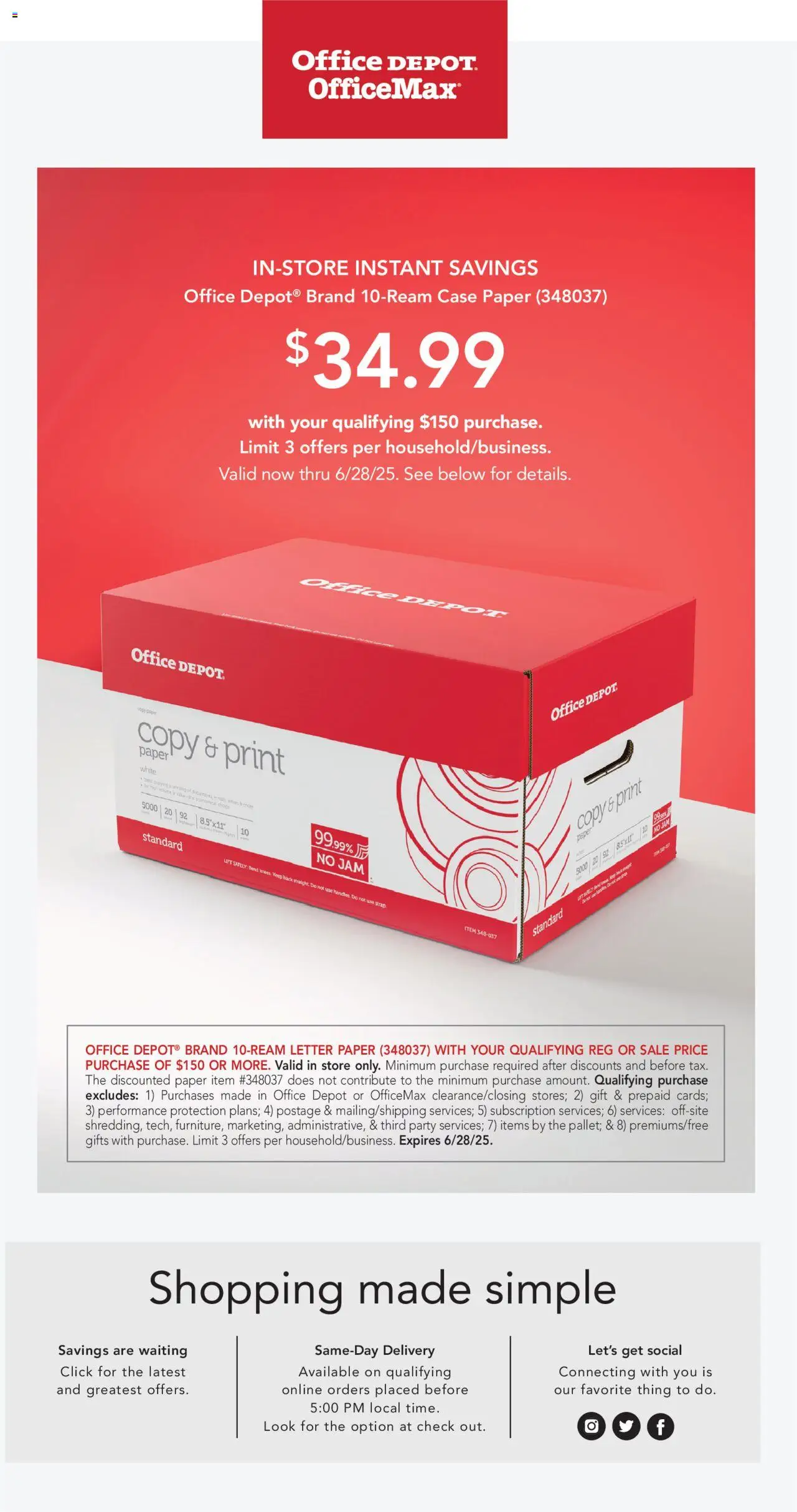 Office Depot Swing into Spring - valid from 24.03.2025 | Page: 12 | Products: Case