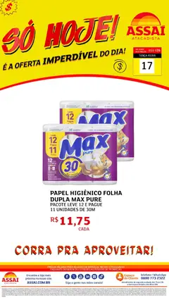 Encarte Assaí Atacadista - DF - Pré-Visualização do folheto da loja Assaí Atacadista, válido de 17.02.2026