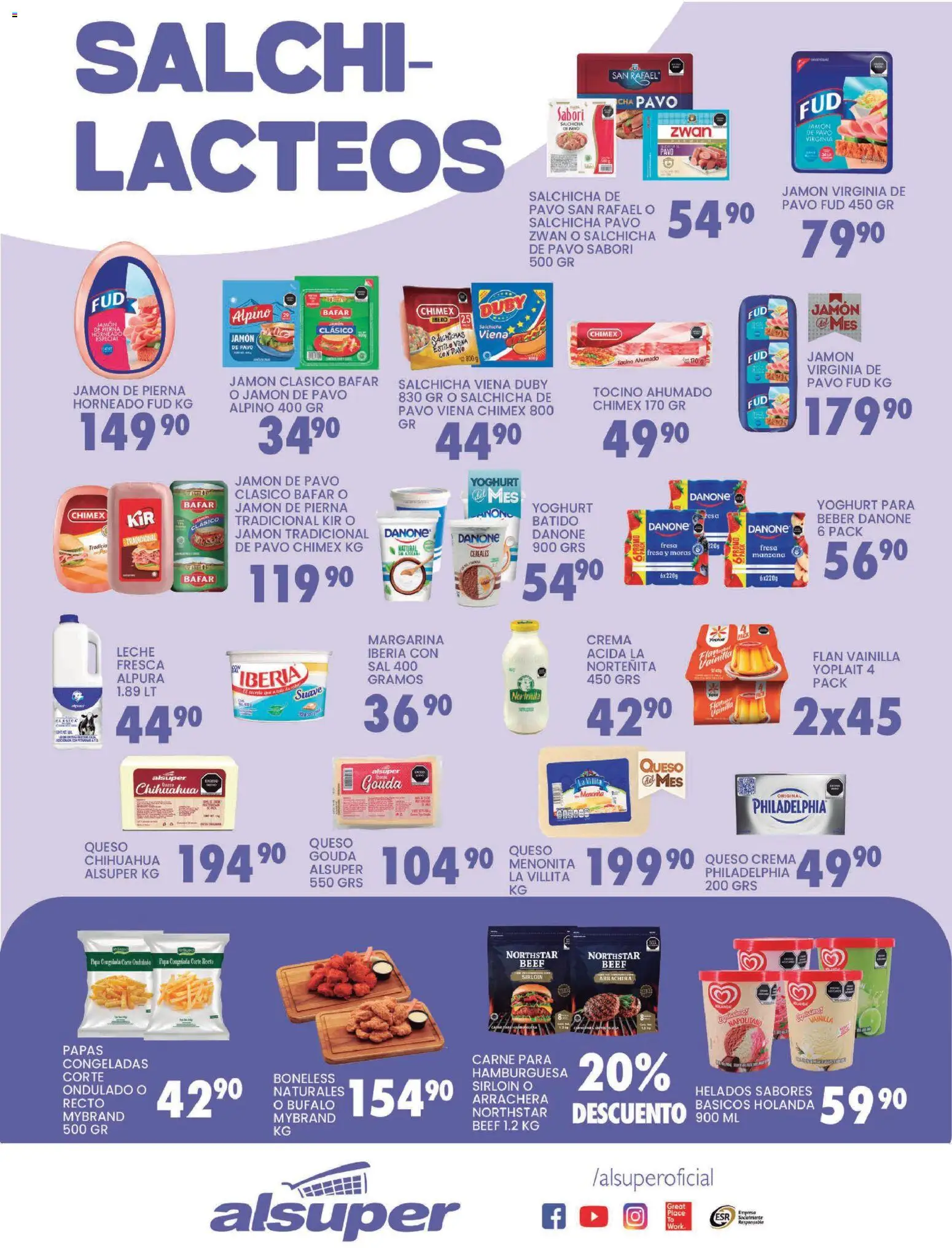 Nuevas ofertas de Alsuper válidas en toda la República Mexicana desde el 03.03.2026. ¡Encuentra las mejores ofertas en Alsuper folleto Saltillo! | Página: 3 | Productos: Fresa, Salchicha, Jamón, Margarina