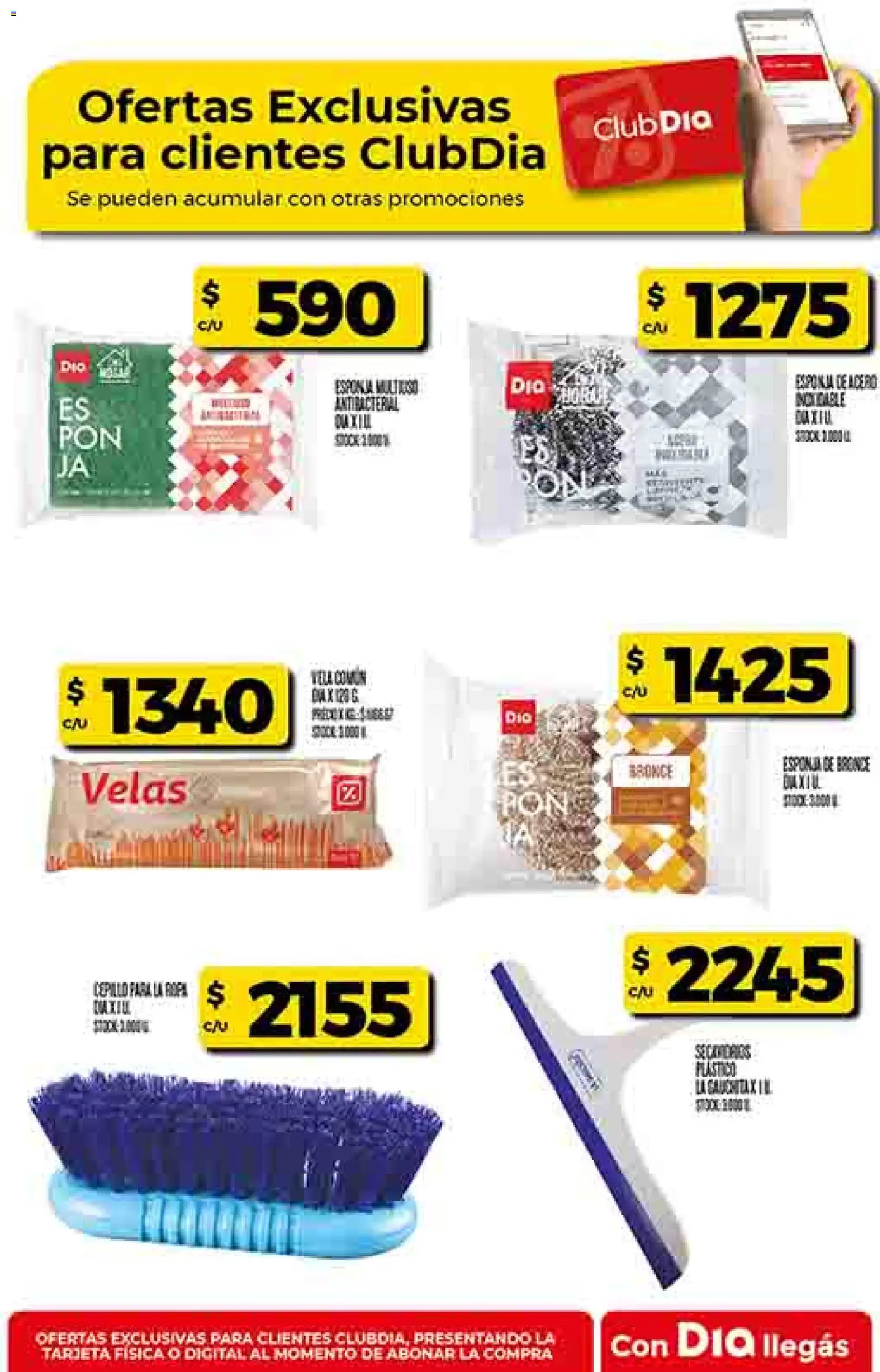 Supermercado DIA Ofertas │ válido desde el 25.03.2026 | Página: 54 | Productos: Cepillo, Esponja, Ropa