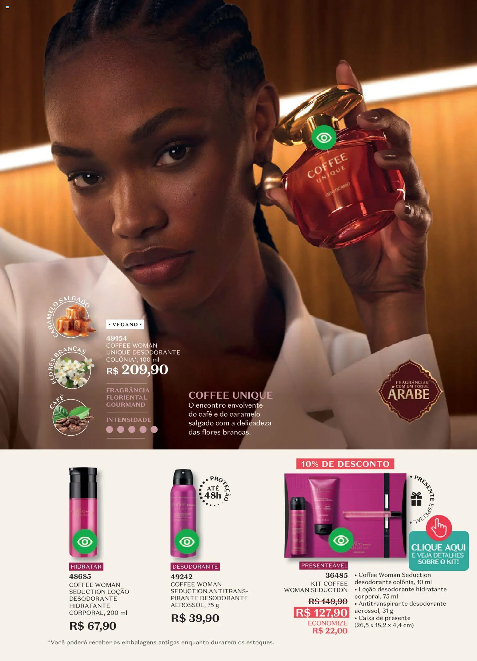 O Boticário Folheto - válido de 02.03.2026 | Página: 13 | Produtos: Fragrância, Desodorante, Caixa, Café