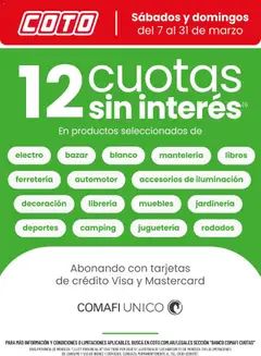 Vista previa Coto - Banco Comafi Marzo válido desde el 07.03.2026