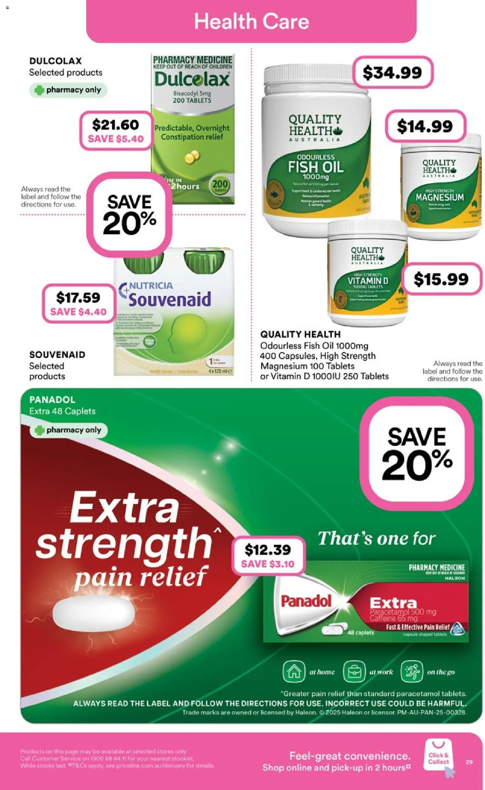 Priceline Pharmacy catalogue - valid from 30.10.2025 | Page: 29 | Products: Oil, Tablets, Vitamin, Pain relief