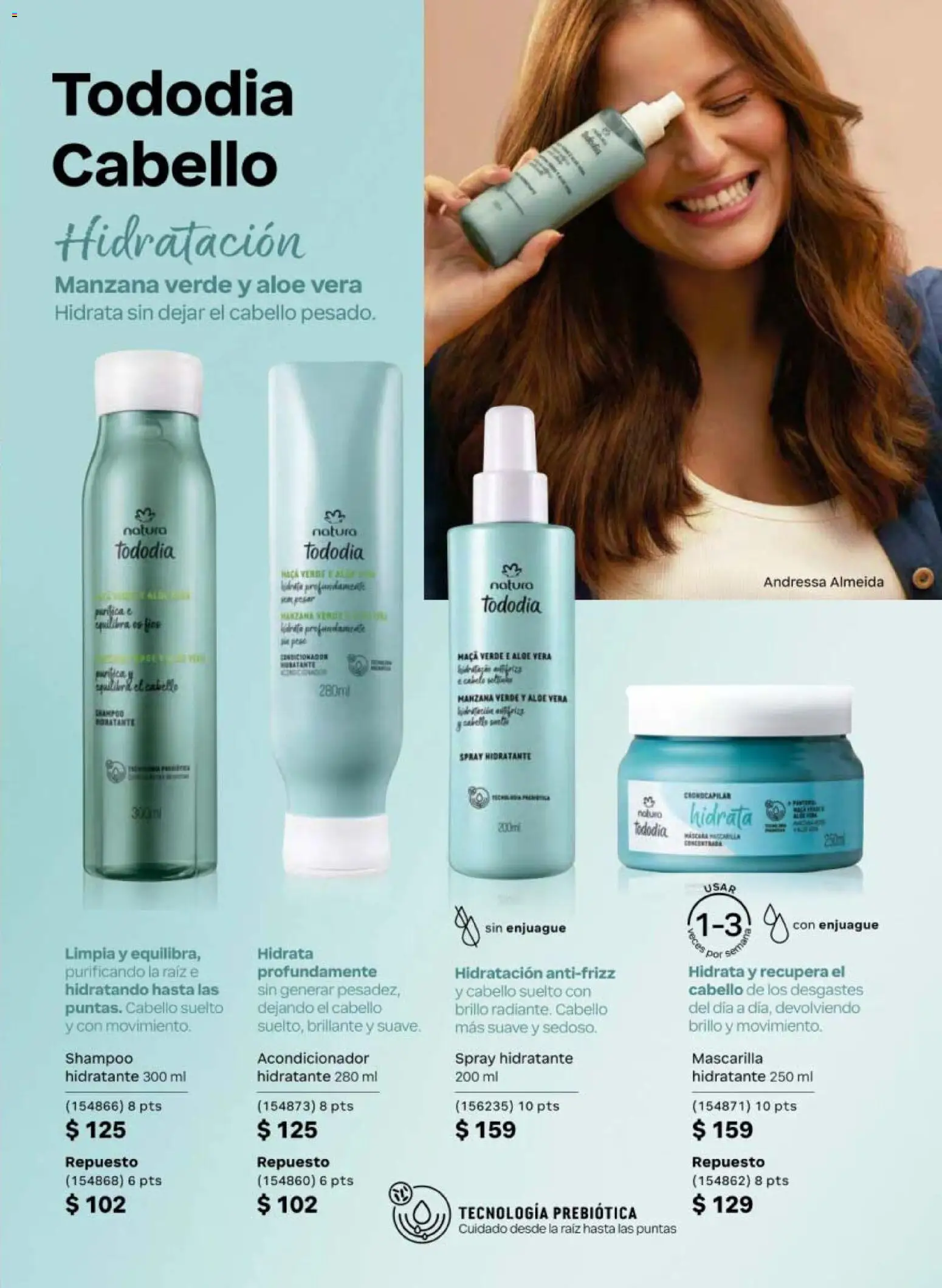 Nuevas ofertas de Natura válidas en toda la República Mexicana desde el 20.02.2026. ¡Encuentra las mejores ofertas en Natura campaña 4 2026! | Página: 133 | Productos: Manzana, Brillo, Mascarilla, Acondicionador