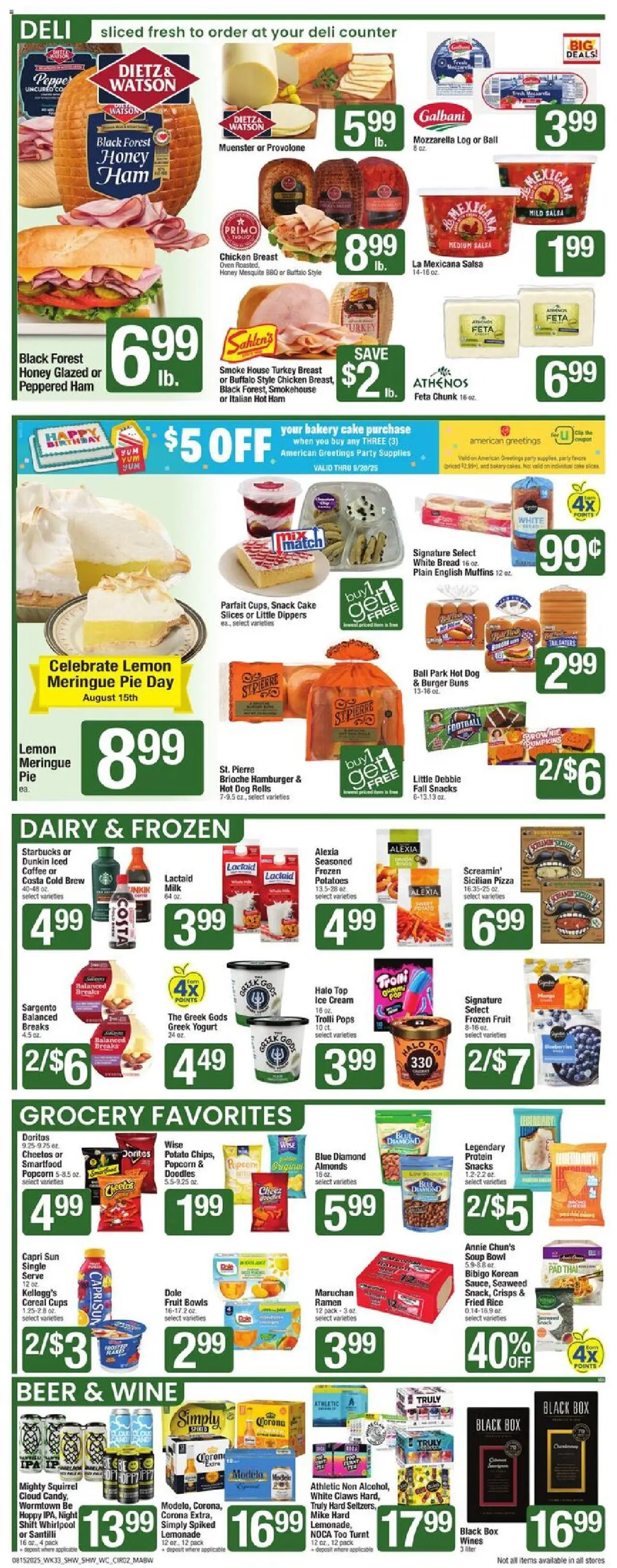 Shaw's Weekly Ad - MA - valid from 15.08.2025 | Page: 2 | Products: Wc, Milk, Yogurt, Cream