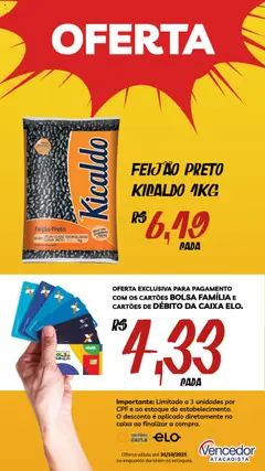 Vencedor Atacadista - Ofertas da semana - Pré-Visualização do folheto da loja Vencedor Atacadista, válido de 07.10.2025 | Página: 10 | Produtos: Feijão, Caixa, Bolsa