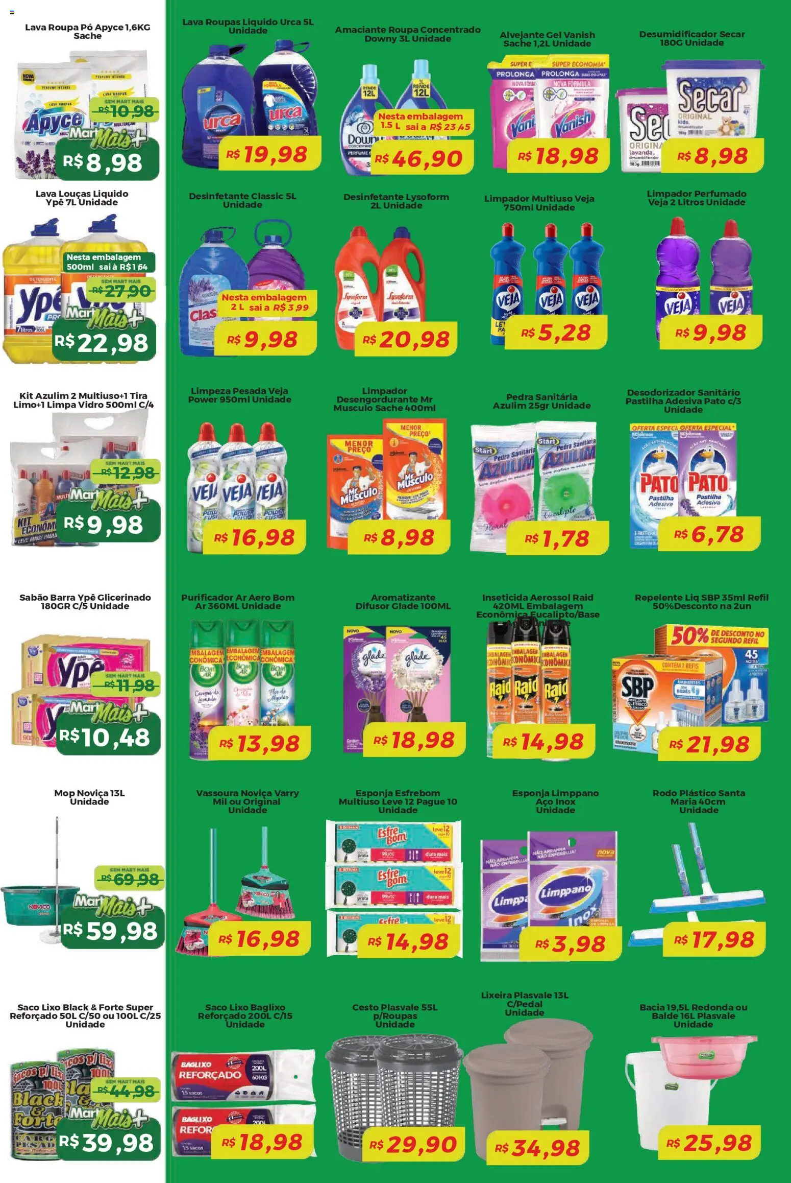Mart Minas Folheto - válido de 02.01.2026 | Página: 6 | Produtos: Mop, Sabão, Inseticida, Balde