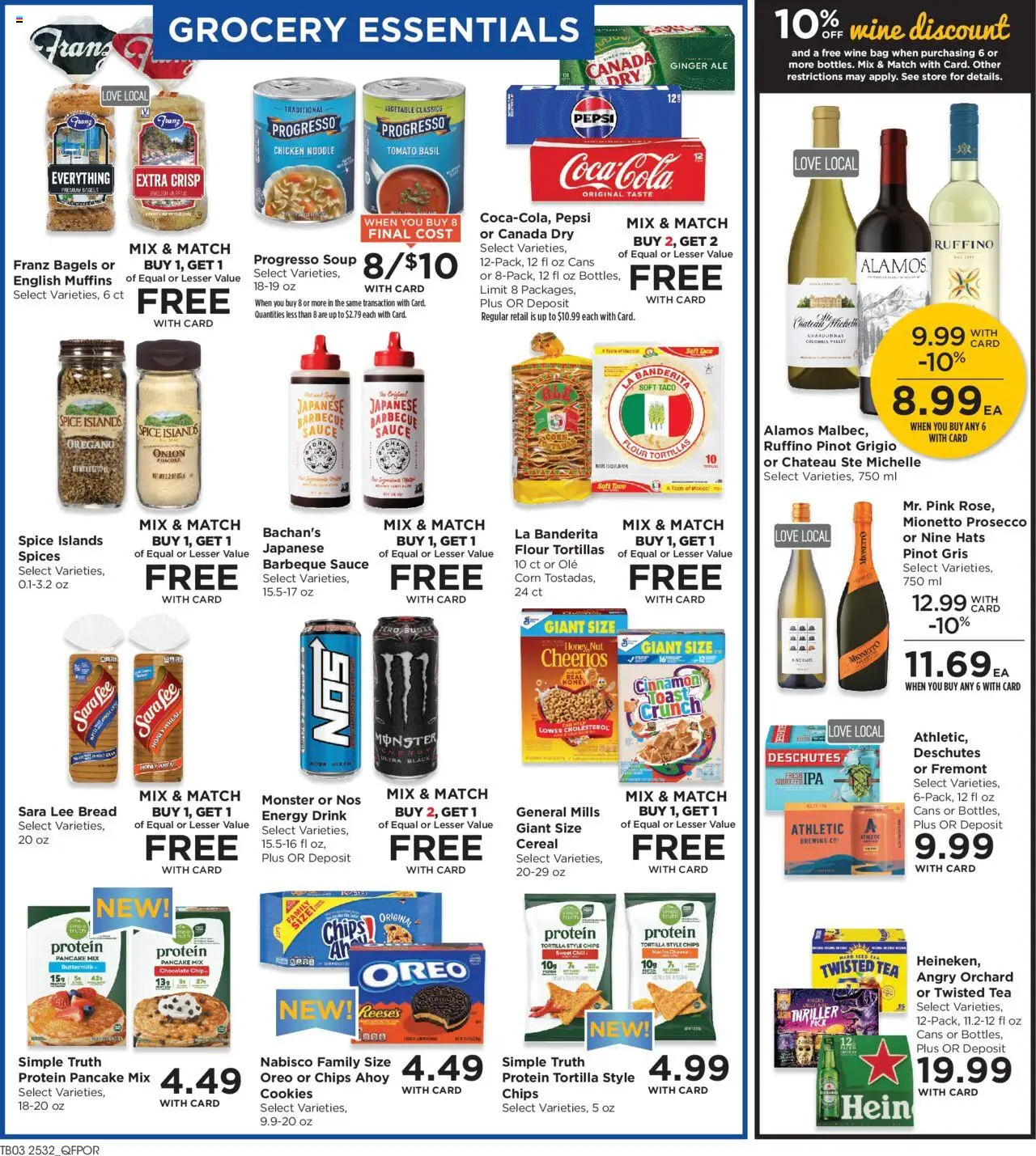 QFC Weekly Ad - OR - valid from 10.09.2025 | Page: 5 | Products: Powder, Bread, Wine, Tea