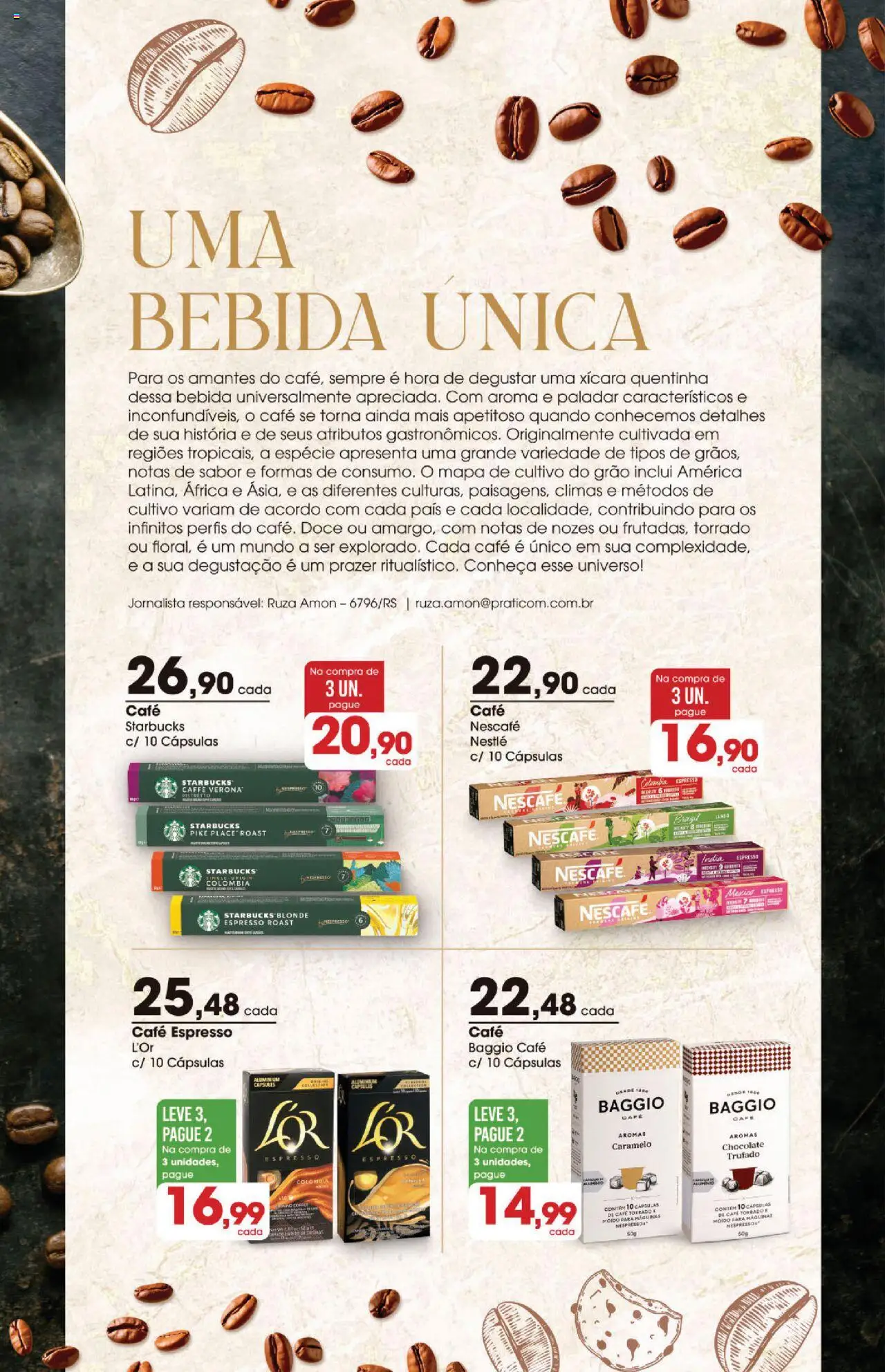 Zaffari Folheto - válido de 25.07.2025 | Página: 2 | Produtos: Café, Chocolate, Nozes, Bebida