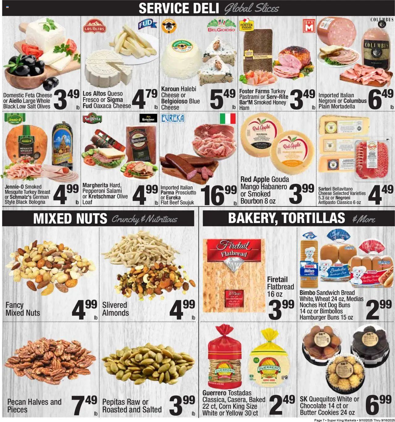 Super King - Weekly Ad - valid from 10.09.2025 | Page: 7 | Products: Cheese, Bourbon, Cookies, Salt