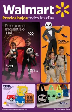 Vista previa de Walmart - Folleto Halloween, nuevo folleto de la tienda, válido en México a partir del 14.10.2025