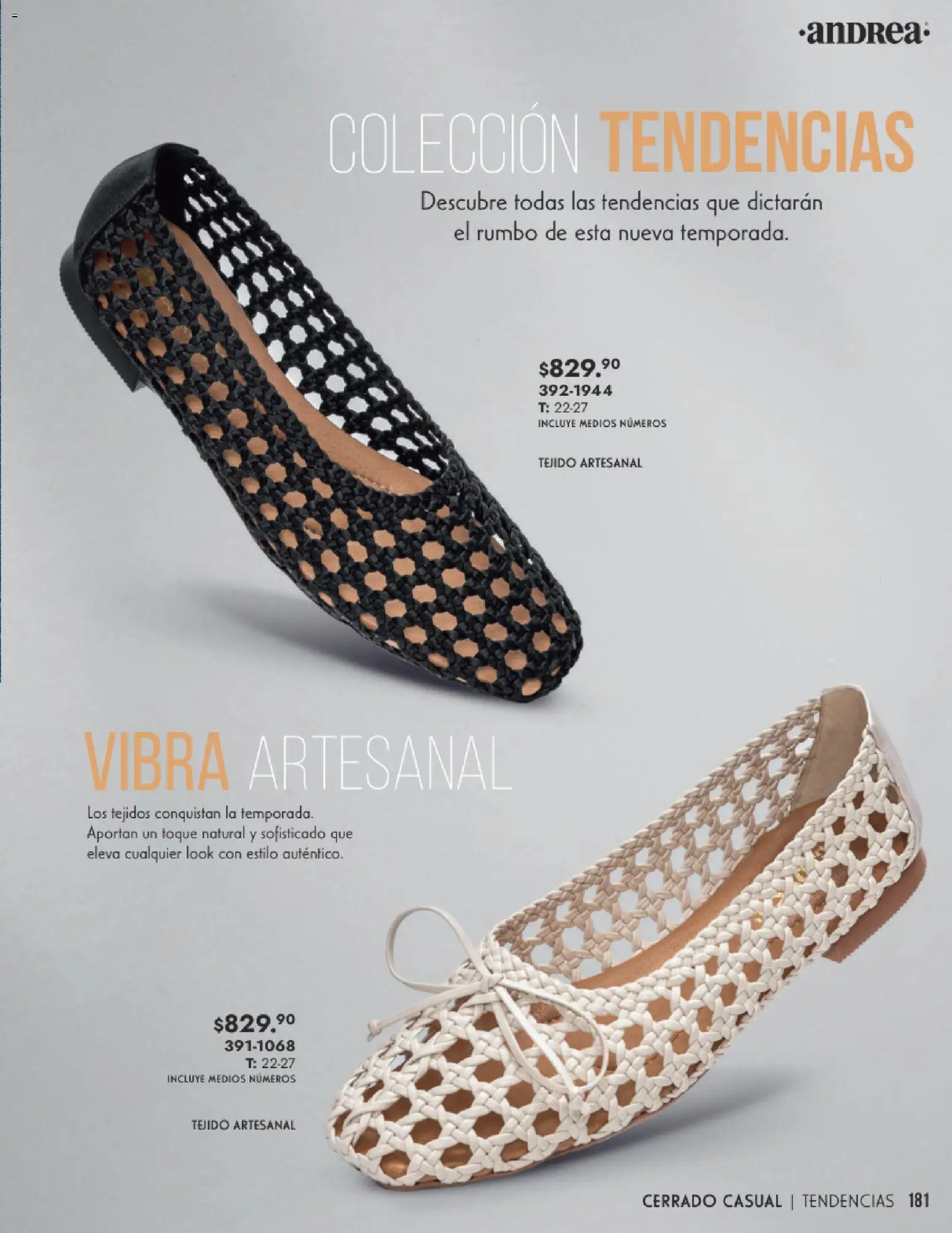 Nuevas ofertas de Andrea válidas en toda la República Mexicana desde el 25.01.2026. ¡Encuentra las mejores ofertas en Andrea catálogo Calzado Dama! | Página: 181