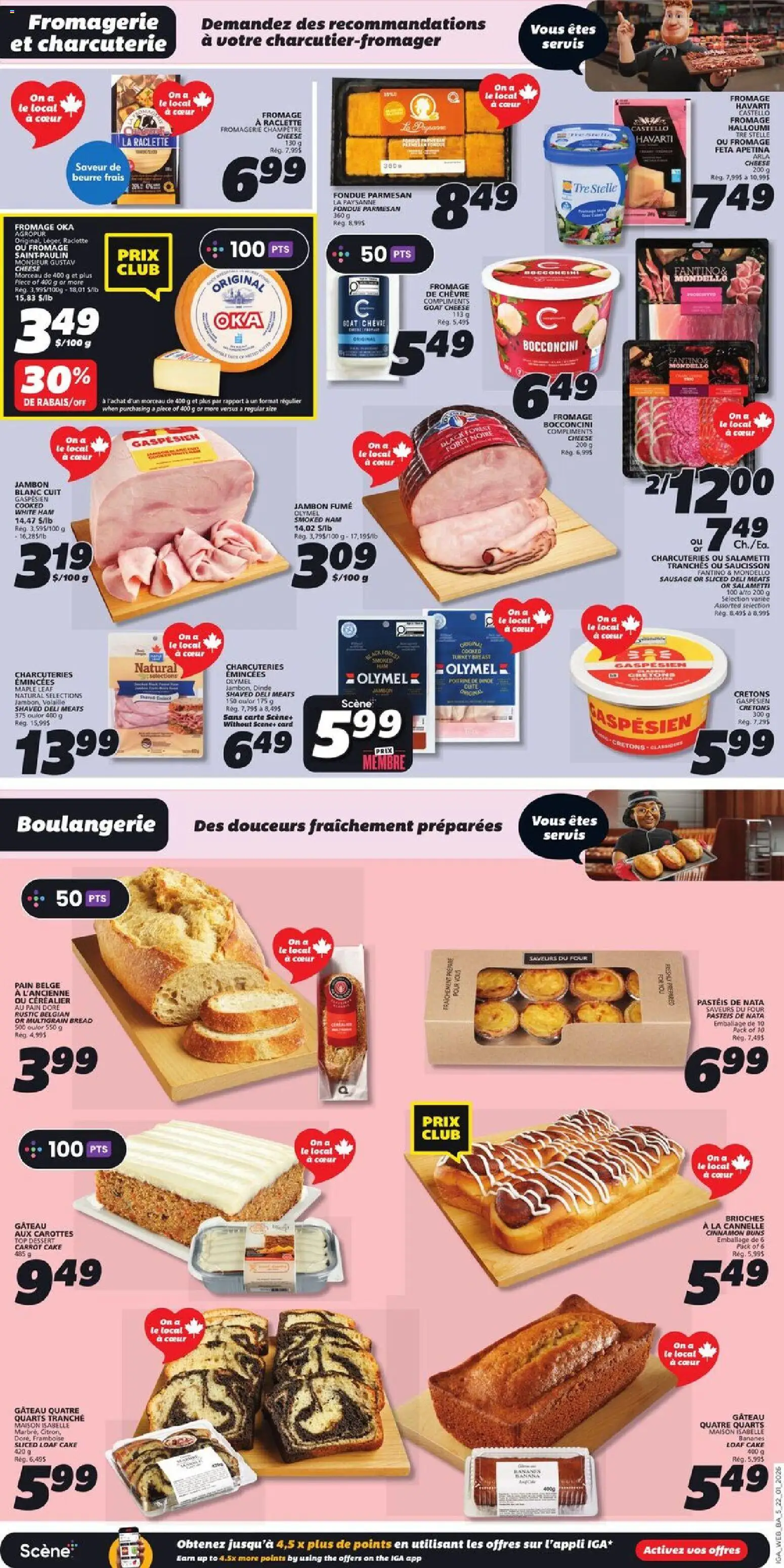IGA flyer valid from 22.01.2026 | Page: 7 | Products: Carrot, Turkey, Cheese, Ham