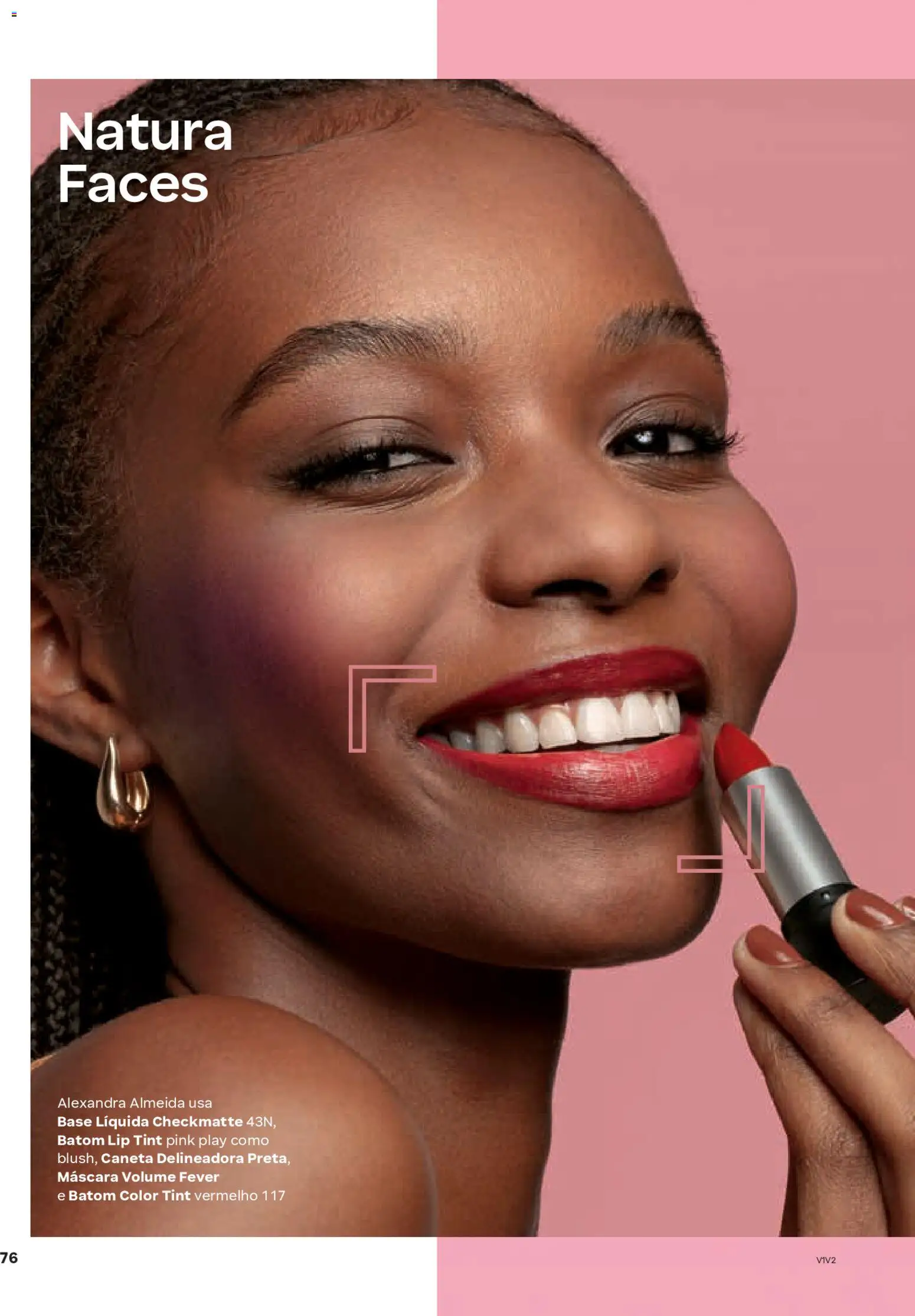 Natura Folheto - válido de 19.02.2026 | Página: 76 | Produtos: Batom, Caneta, Base