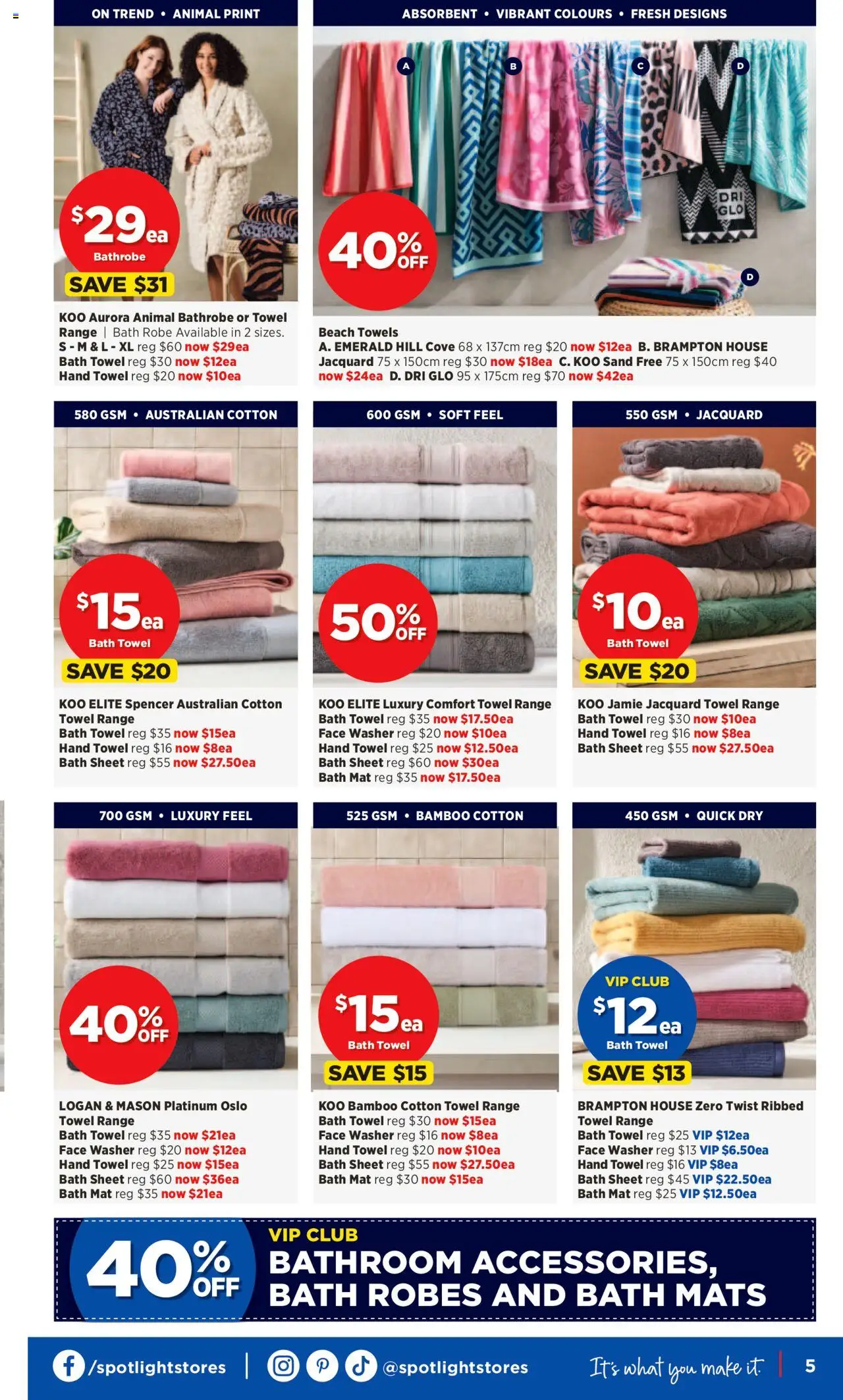 Spotlight catalogue - valid from 24.09.2025 | Page: 5 | Products: Bathrobe, Emerald, Washer, Bathroom