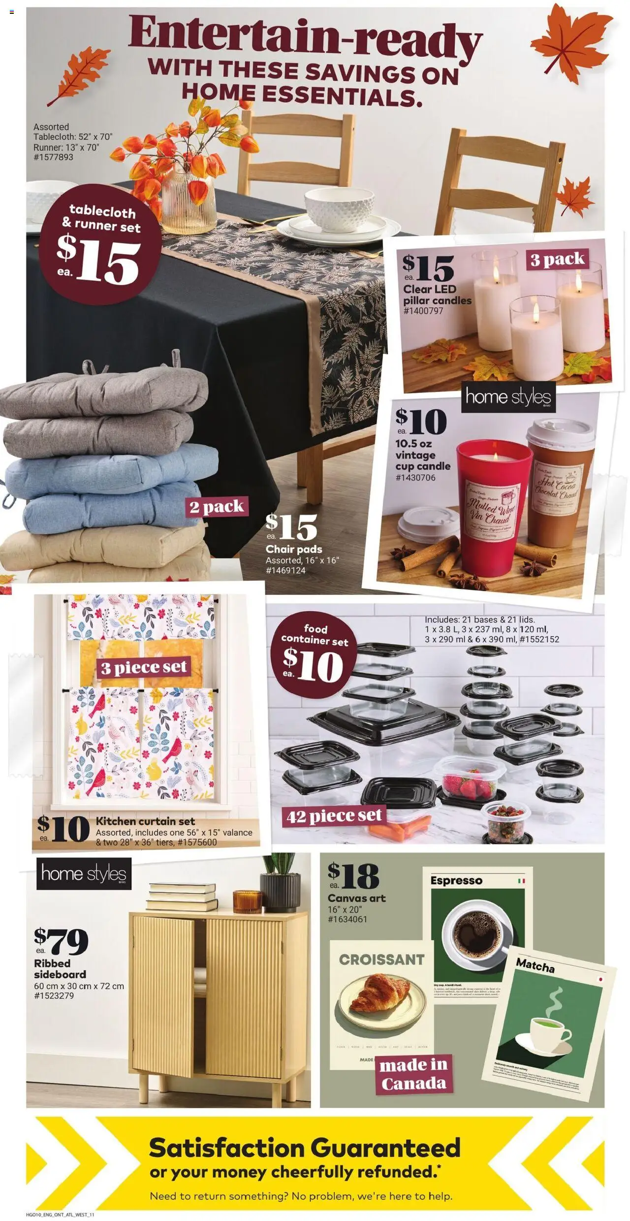 Giant Tiger flyer valid from 08.10.2025 | Page: 13 | Products: Chair, Sideboard, Wine