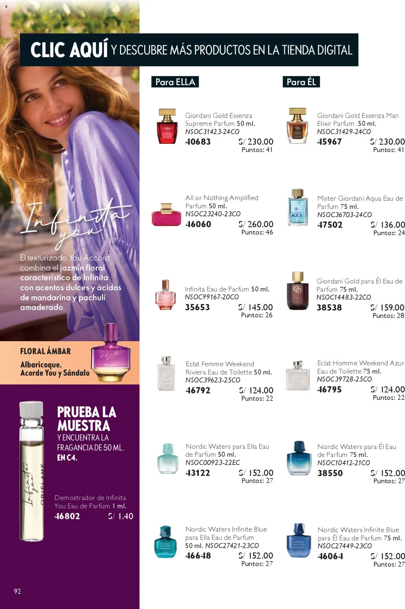 Catálogo Oriflame válido desde 14.02.2026 | Página: 92 | Productos: Fragancia, EAU de Toilette