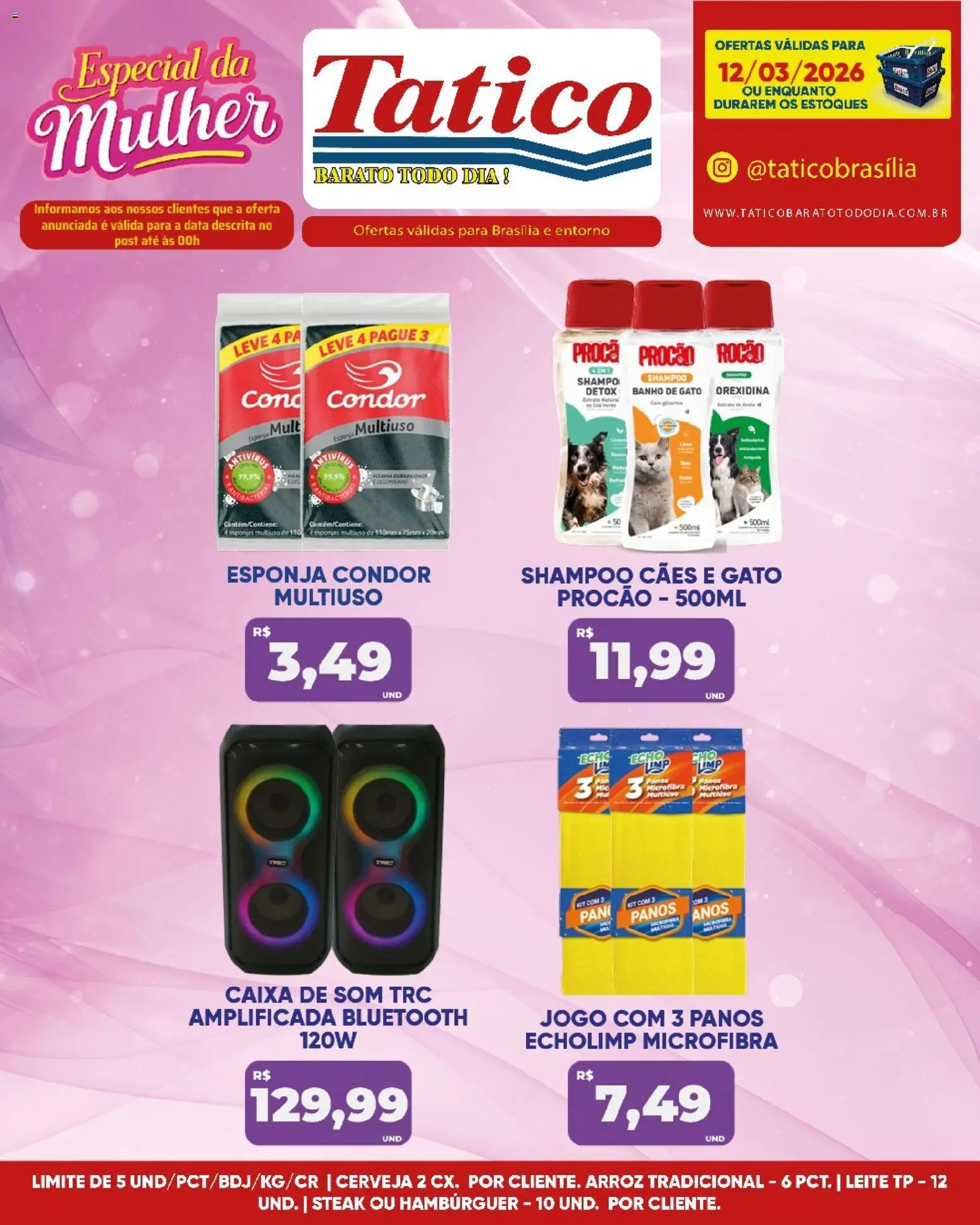 Tatico Folheto - válido de 12.03.2026 | Página: 20 | Produtos: Caixa de som, Esponja, Cerveja, Pá