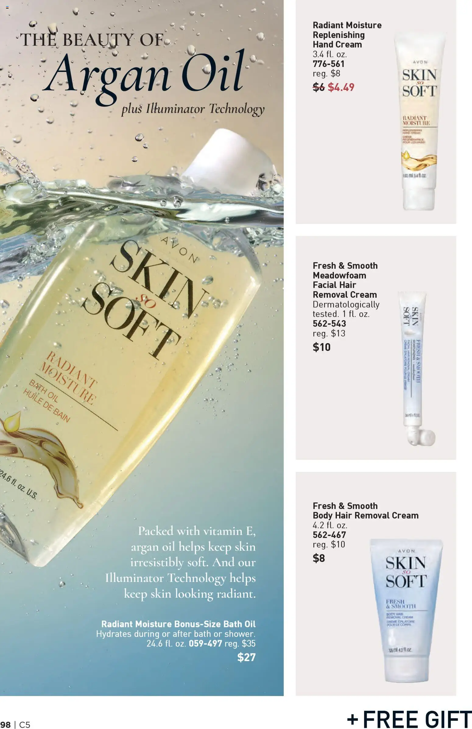 Avon Brochure - valid from 25.02.2026 | Page: 98 | Products: Bath, Oil, Hand cream, Cream