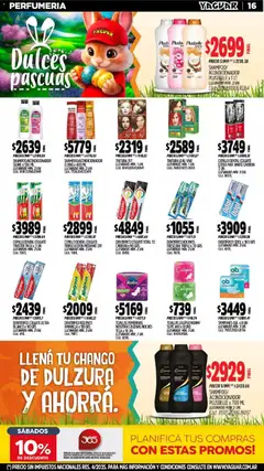 Vista previa Yaguar - Oferta Semanal Misiones válido desde el 30.03.2026 | Página: 16 | Productos: Tampones, Toallas, Cepillo, Acondicionador