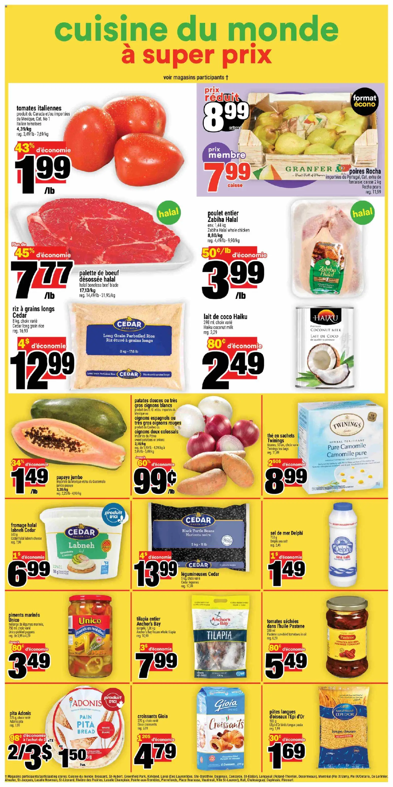 Super C flyer valid from 01.01.2026 | Page: 8 | Products: Rice, Beef, Cheese, Bread