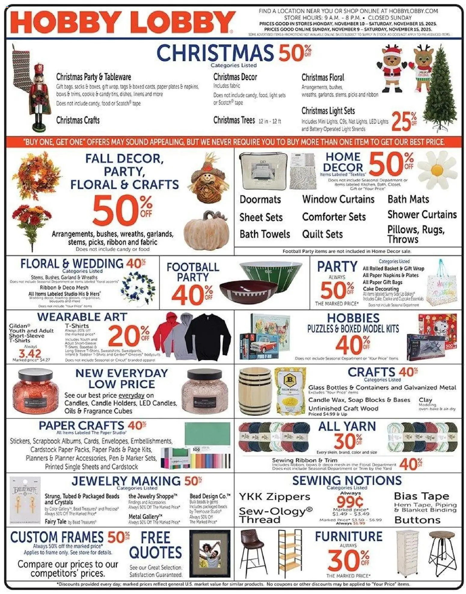 Hobby Lobby Weekly Ad - valid from 10.11.2025 | Page: 1