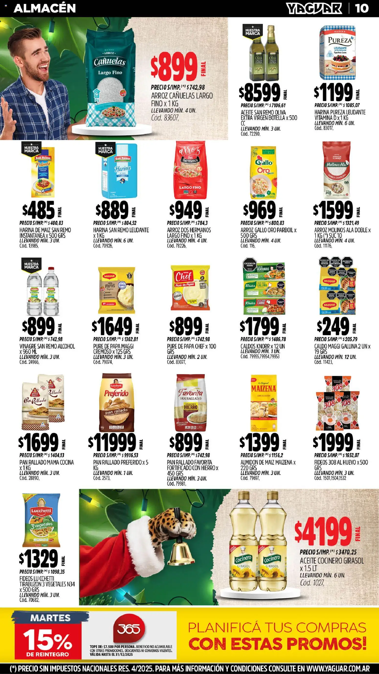 Yaguar catálogo │ válido desde el 01.12.2025 | Página: 11 | Productos: Caso, Cocina, Harina, Oliva