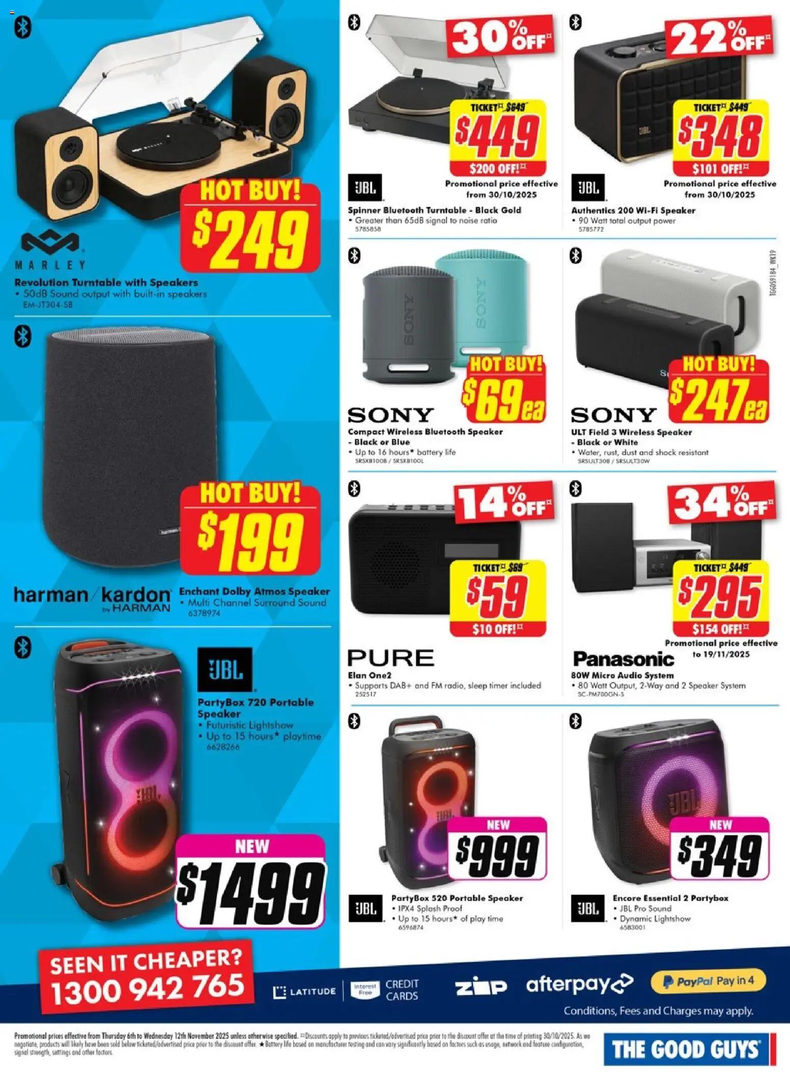 The Good Guys catalogue - valid from 05.11.2025 | Page: 21 | Products: Battery, Bluetooth speaker, Speaker, Timer