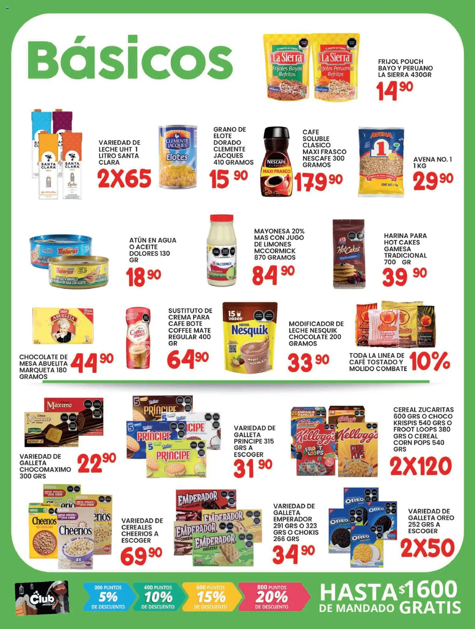 Nuevas ofertas de Alsuper válidas en toda la República Mexicana desde el 27.01.2026. ¡Encuentra las mejores ofertas en Alsuper folleto Zacatecas! | Página: 2 | Productos: Agua, Café, Hojuelas, Sierra