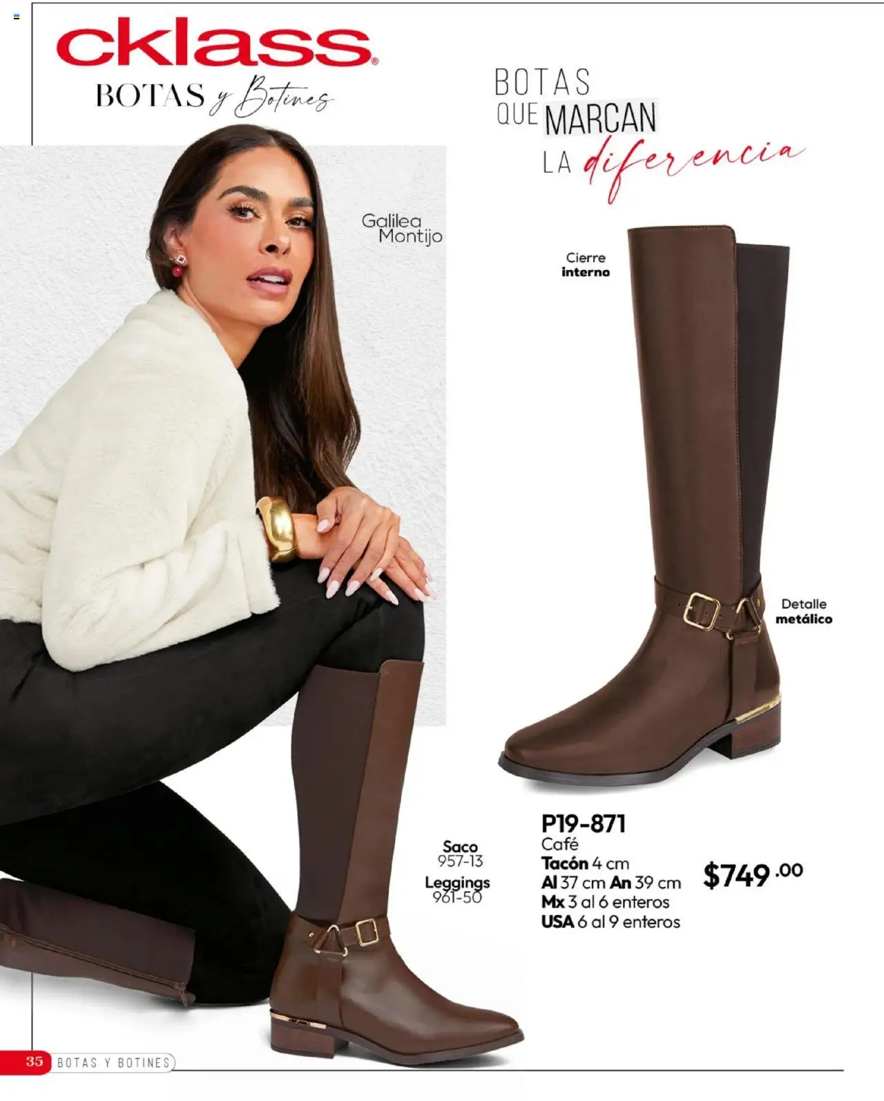 Nuevas ofertas de Cklass válidas en toda la República Mexicana desde el 16.09.2025. ¡Encuentra las mejores ofertas en Cklass - Catálogo Invierno Calzado! | Página: 36 | Productos: Leggings, Botas, Café, Botines