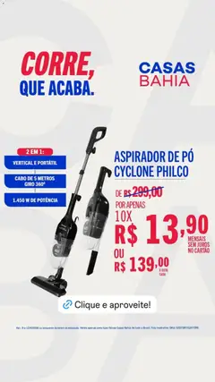 Casas Bahia ofertas - Pré-Visualização do folheto da loja Casas Bahia, válido de 10.04.2026 | Página: 5 | Produtos: Aspirador de pó, Pó, Cabo