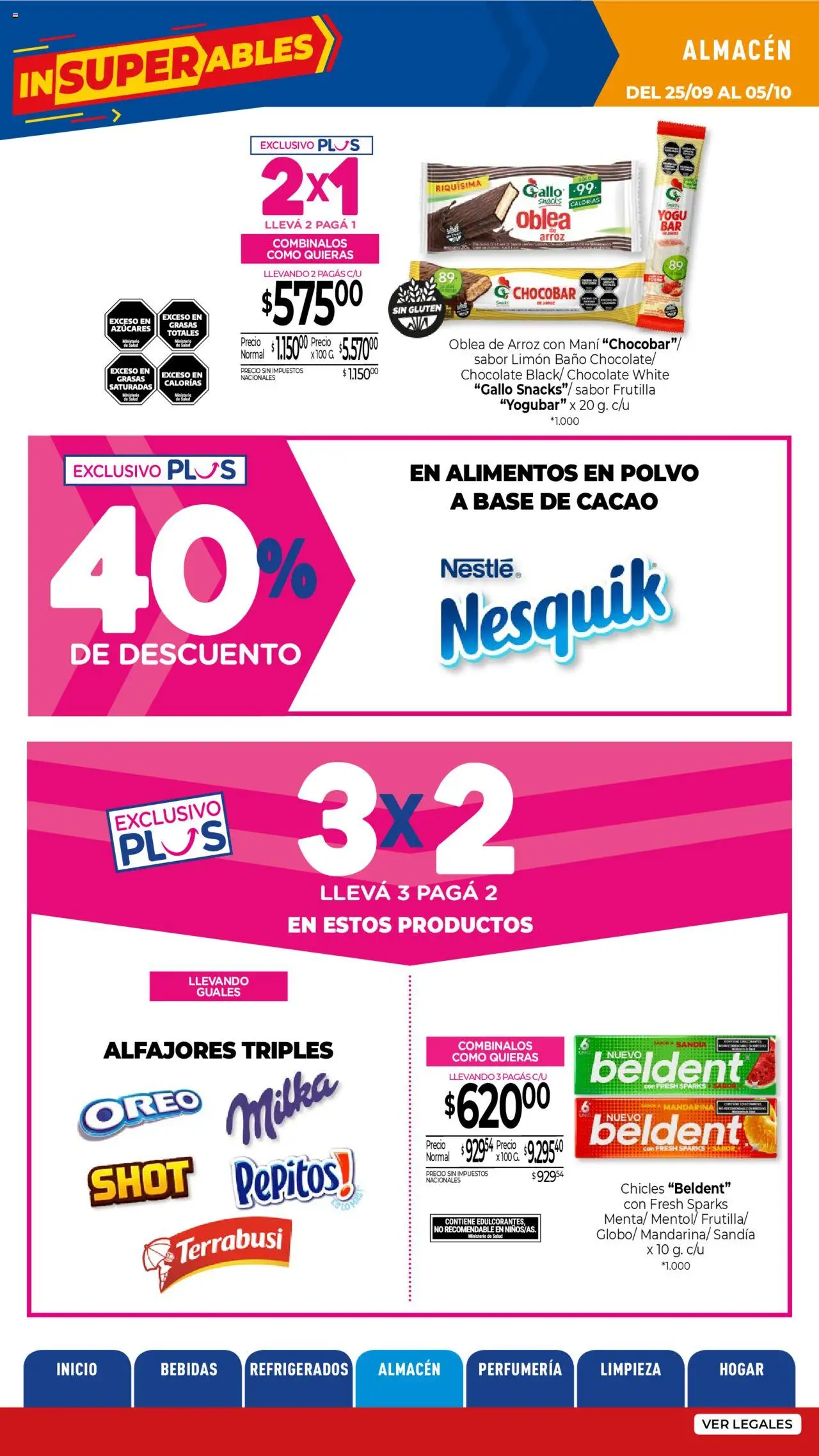 La Anonima catálogo │ válido desde el 25.09.2025 | Página: 16 | Productos: Chicles, Polvo, Mani, Arroz