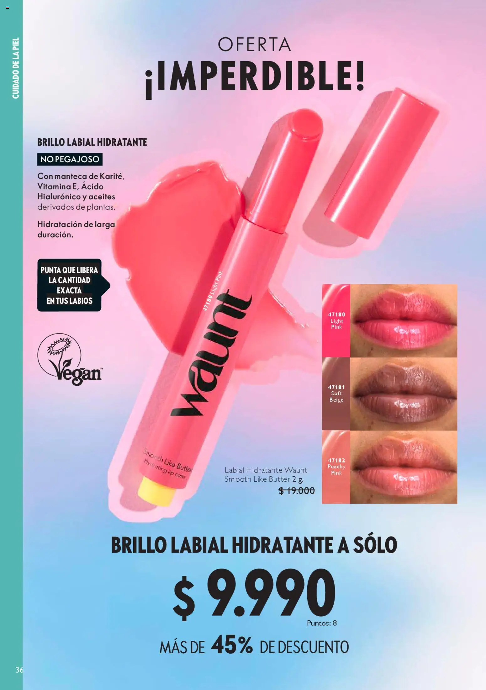 Oriflame catálogo │ válido desde el 07.03.2026 | Página: 36 | Productos: Brillo, Manteca, Labial