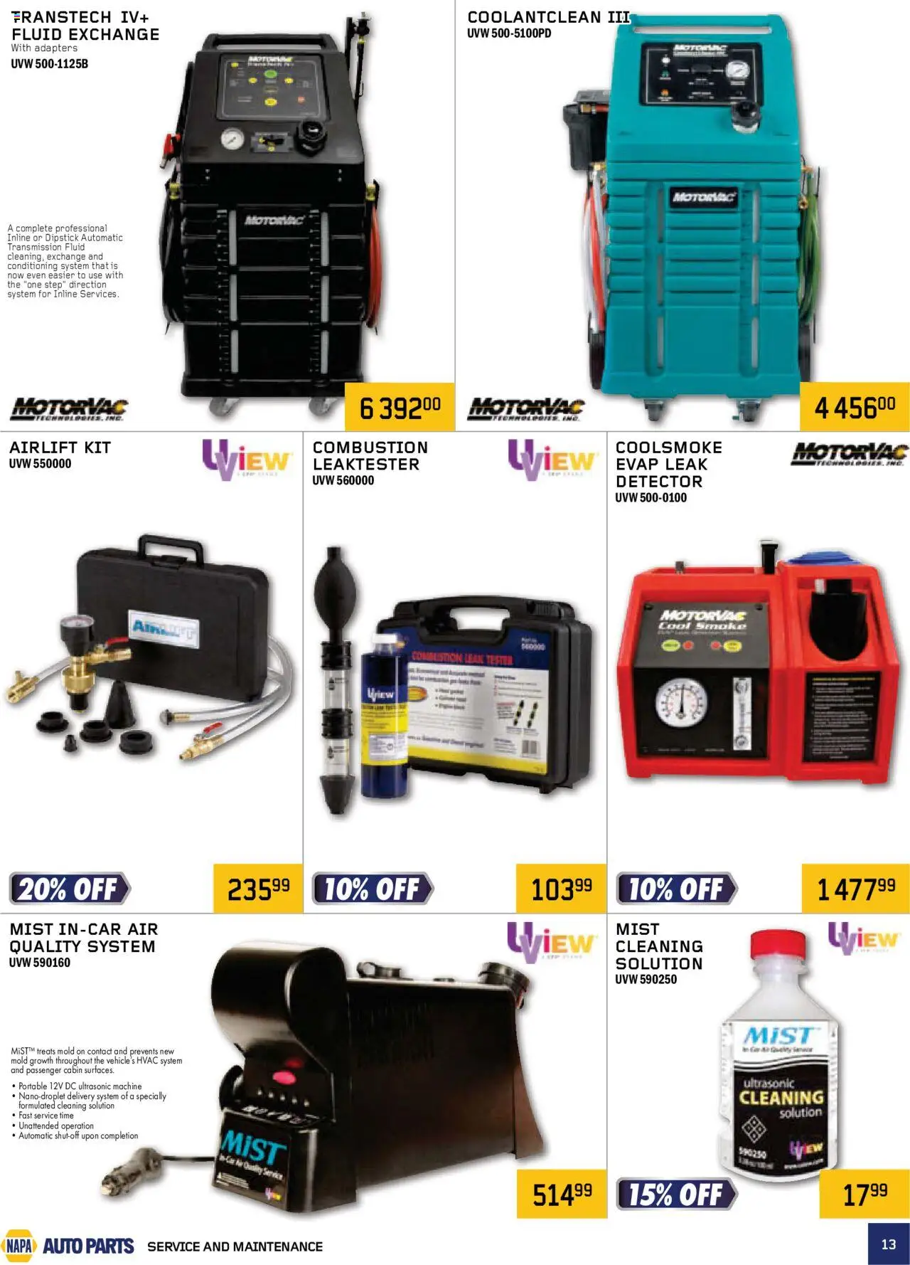 NAPA Auto Parts flyer valid from 01.10.2025 | Page: 13
