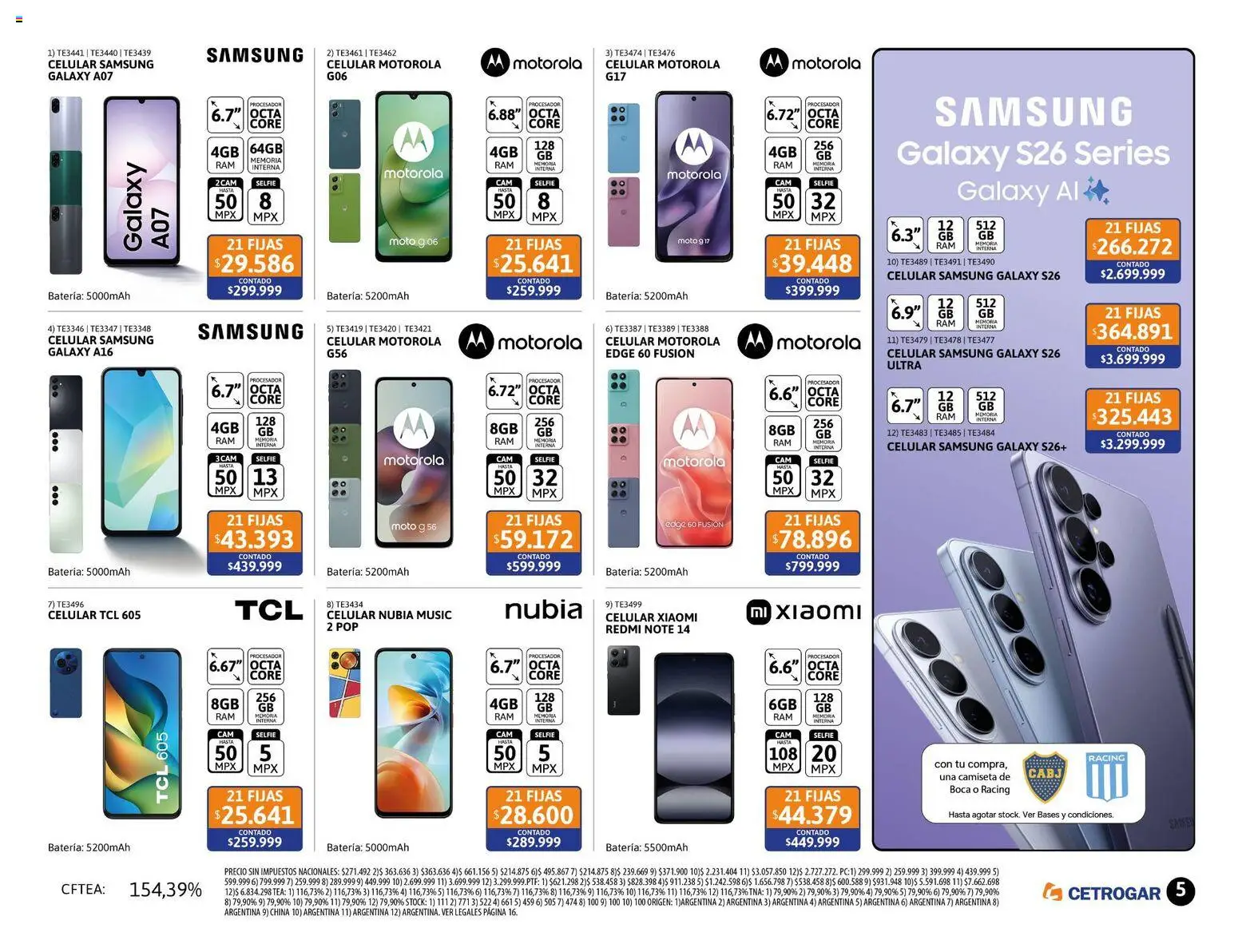 Cetrogar catálogo │ válido desde el 01.04.2026 | Página: 5 | Productos: Camiseta, Batería