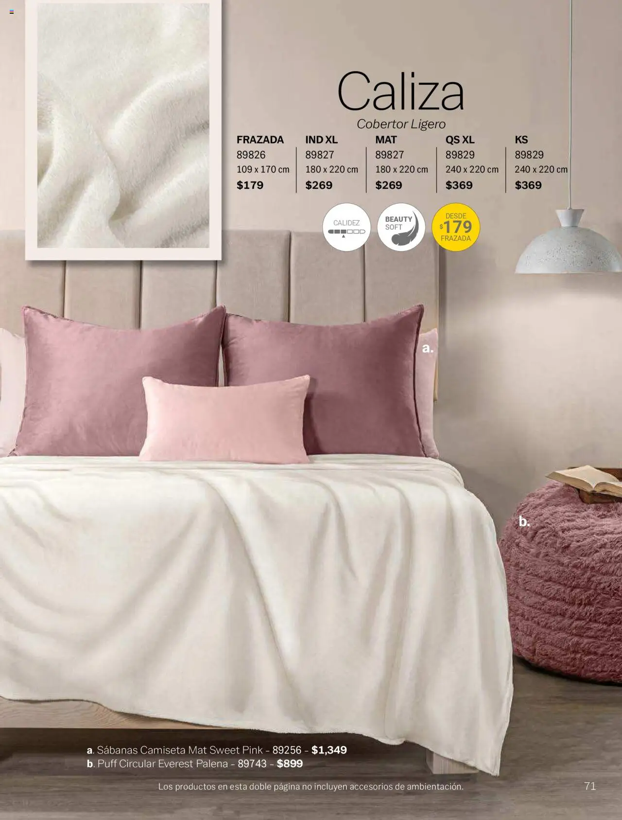 Nuevas ofertas de Vianney válidas en toda la República Mexicana desde el 15.08.2025. ¡Encuentra las mejores ofertas en Vianney - Catálogo Invierno! | Página: 73 | Productos: Cobertor, Sabanas, Camiseta