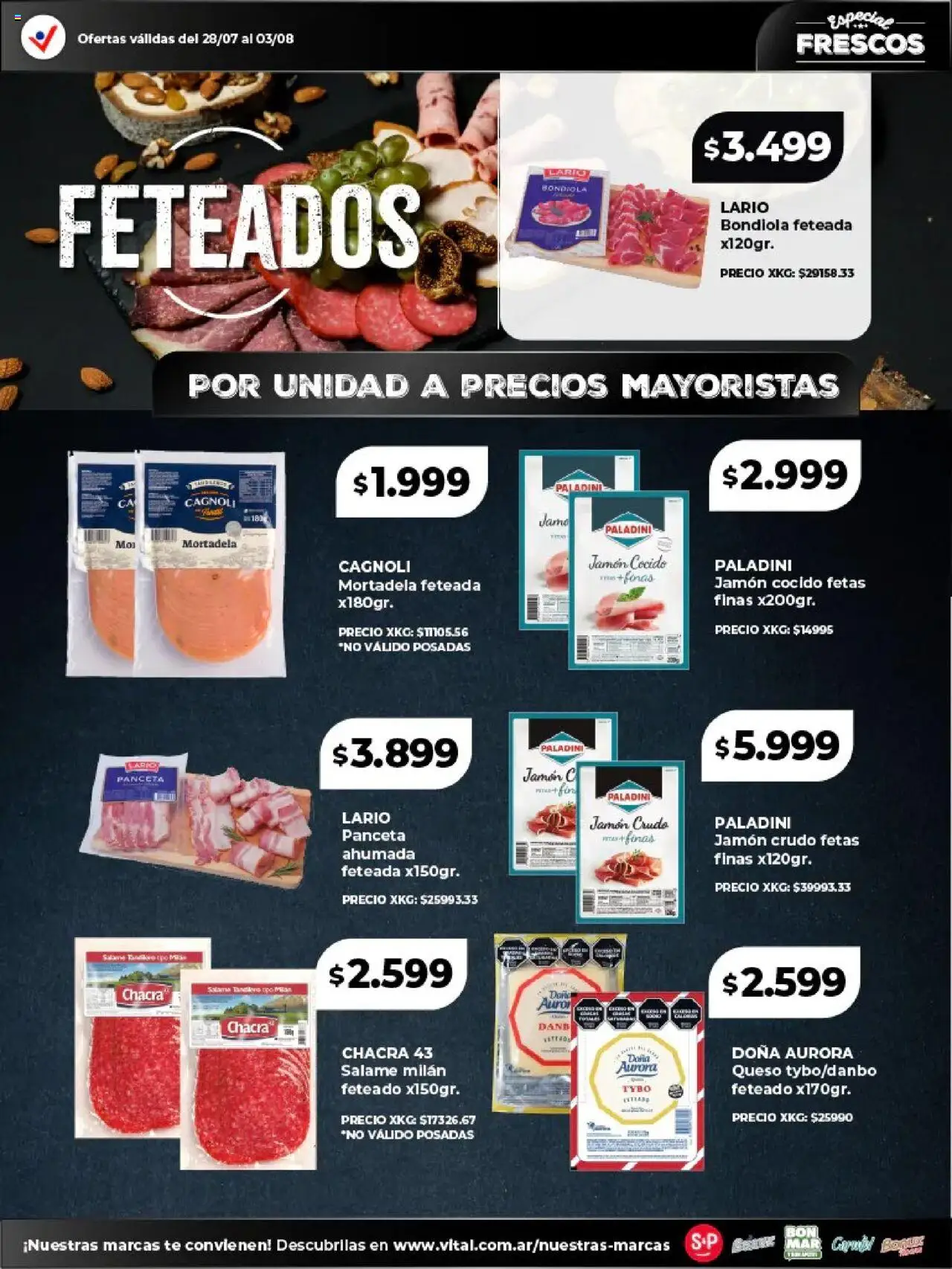 Vital - Especial frescos │ válido desde el 28.07.2025 | Página: 11 | Productos: Jamón crudo, Queso, Jamón, Té