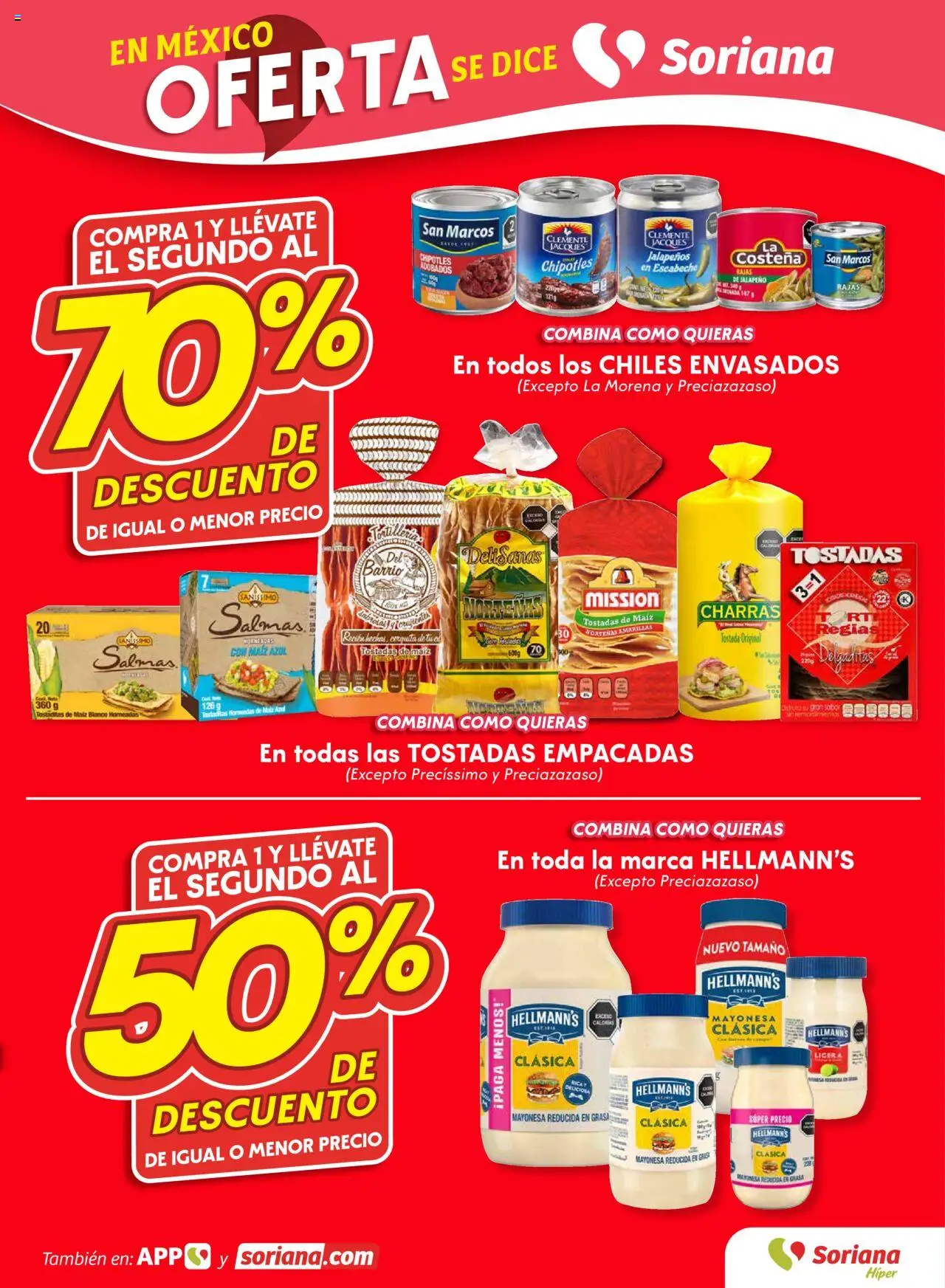 Nuevas ofertas de Soriana válidas en toda la República Mexicana desde el 14.08.2025. ¡Encuentra las mejores ofertas en Soriana folleto! | Página: 3 | Productos: Maíz, Mayonesa