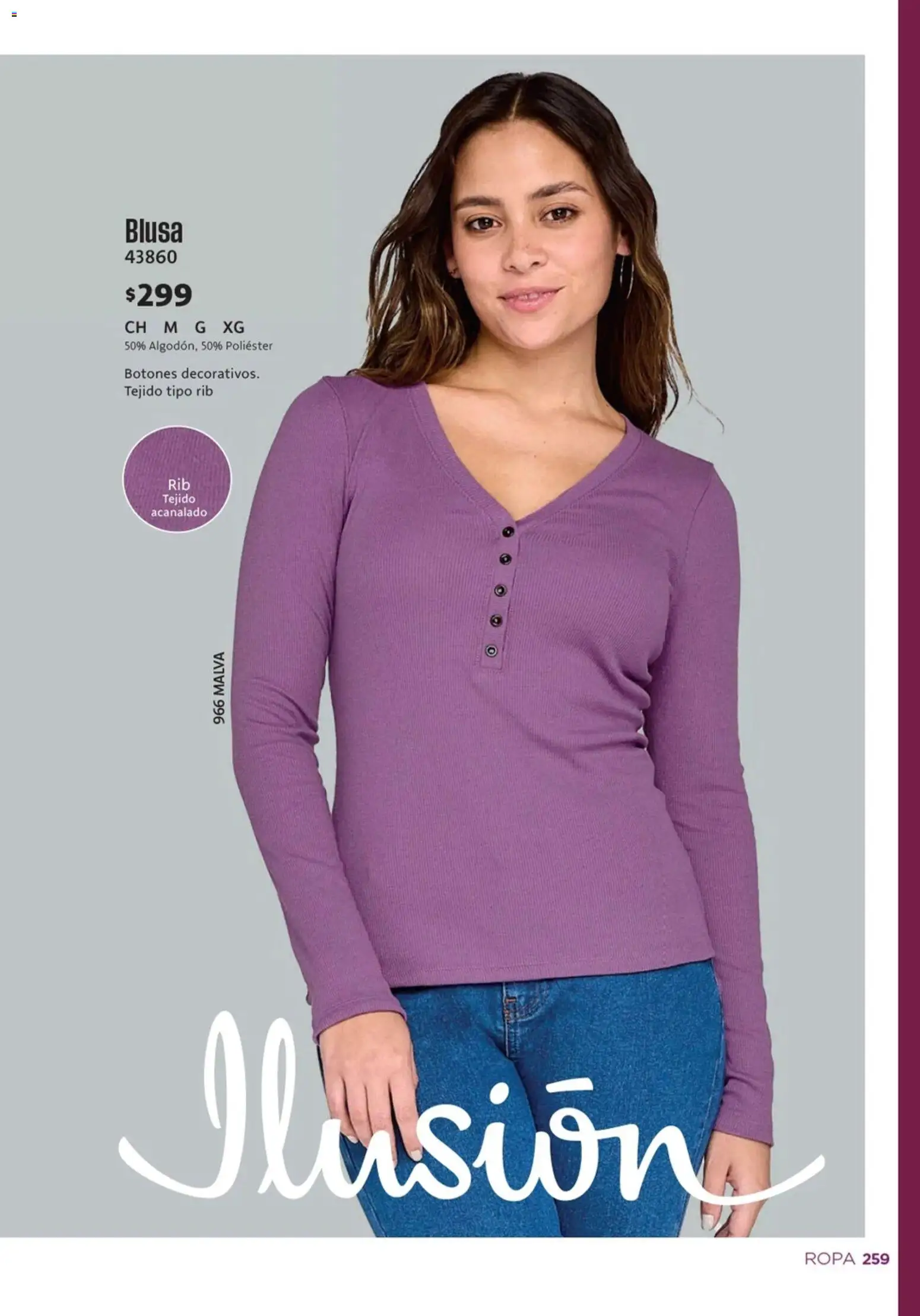 Nuevas ofertas de Ilusión válidas en toda la República Mexicana desde el 01.04.2026. ¡Encuentra las mejores ofertas en Ilusión catálogo Primavera! | Página: 263 | Productos: Blusa, Ropa