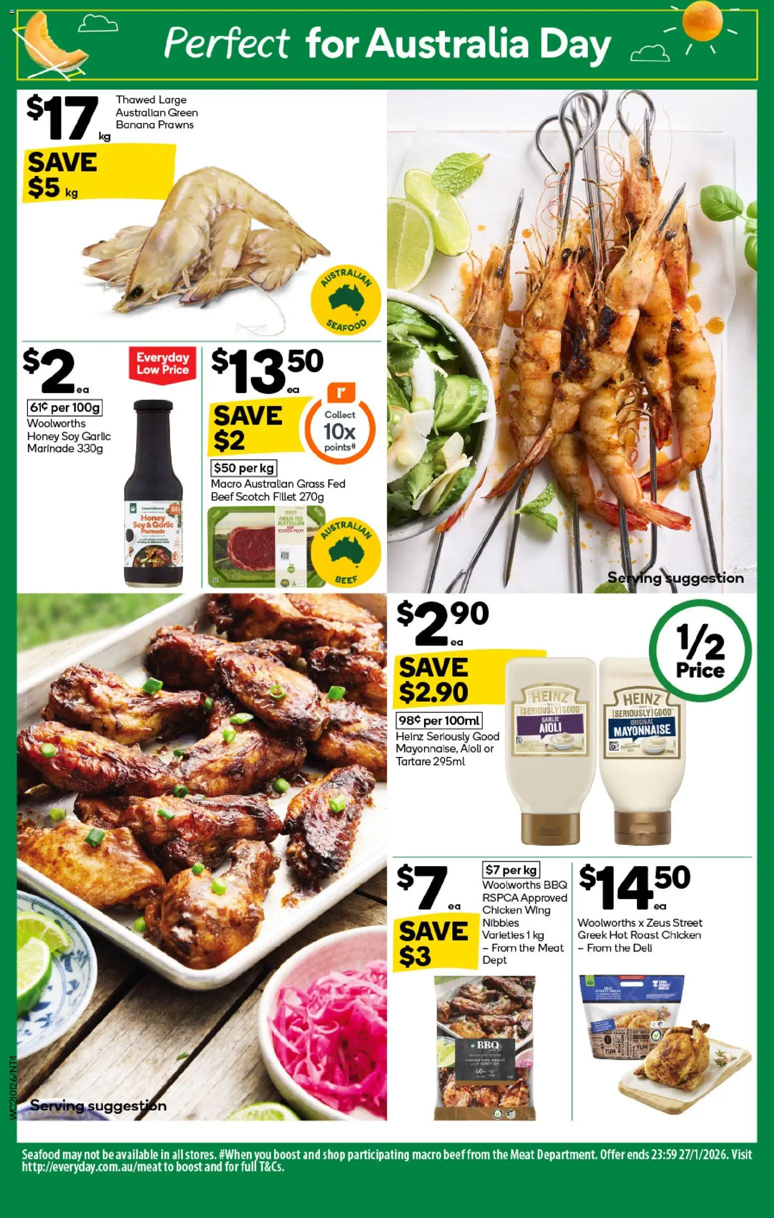 Woolworths catalogue - valid from 21.01.2026 | Page: 4 | Products: Grass, Prawns, Scotch, Garlic