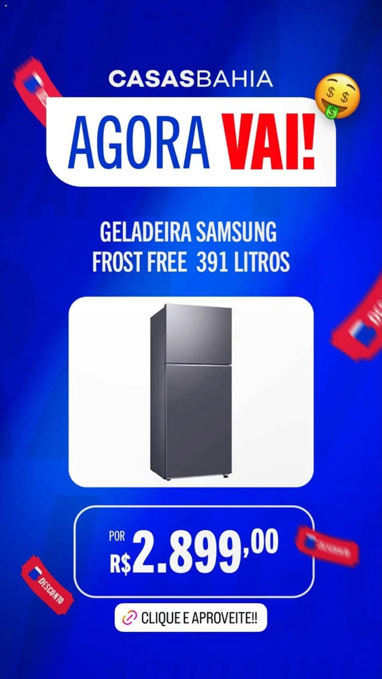Casas Bahia Folheto - válido de 23.01.2026 | Página: 4 | Produtos: Geladeira