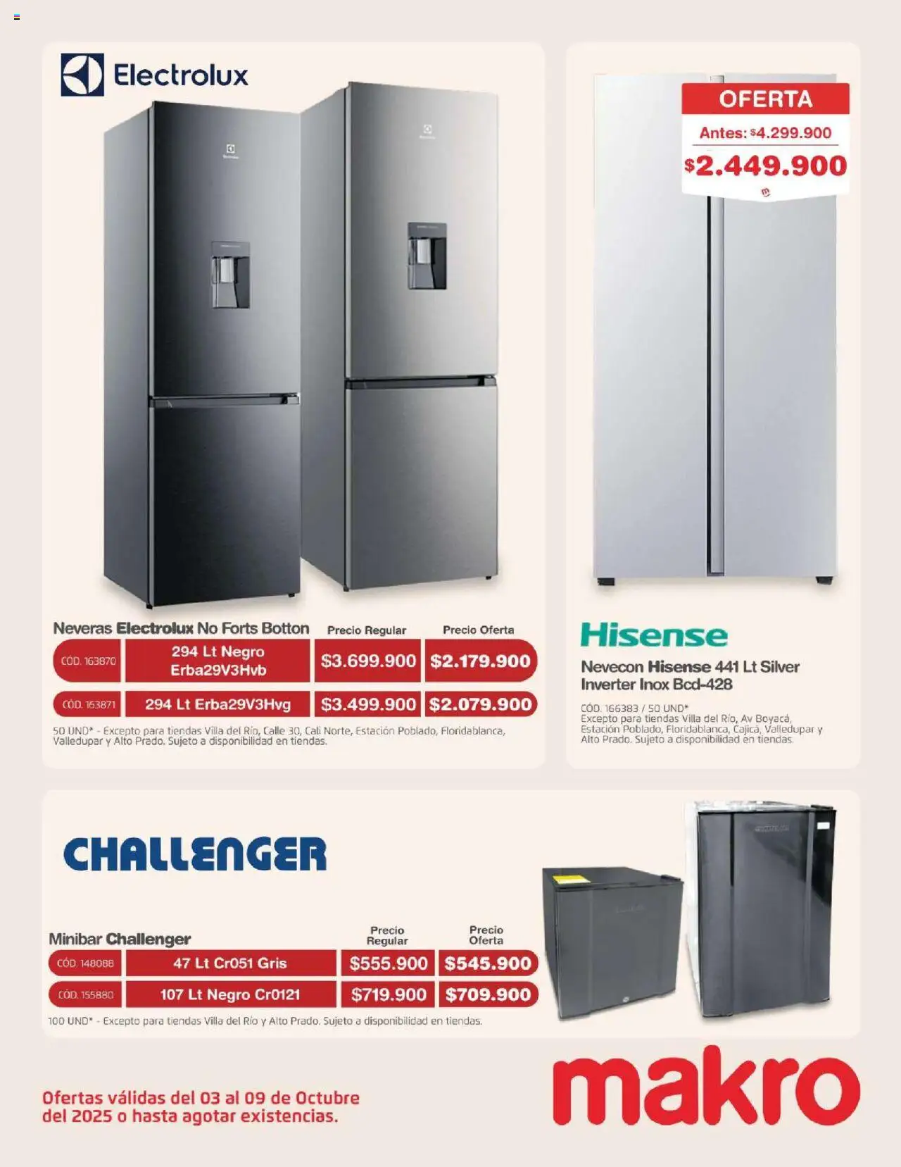 Makro revista - valida desde el 03.10.2025 | Página: 27 | Productos: Minibar