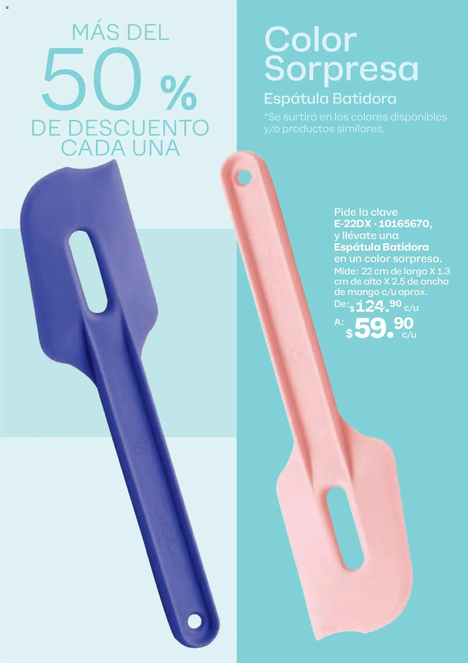 Nuevas ofertas de Tupperware válidas en toda la República Mexicana desde el 23.03.2026. ¡Encuentra las mejores ofertas en Tupperware catálogo! | Página: 37 | Productos: Espátula, Mango, Batidora