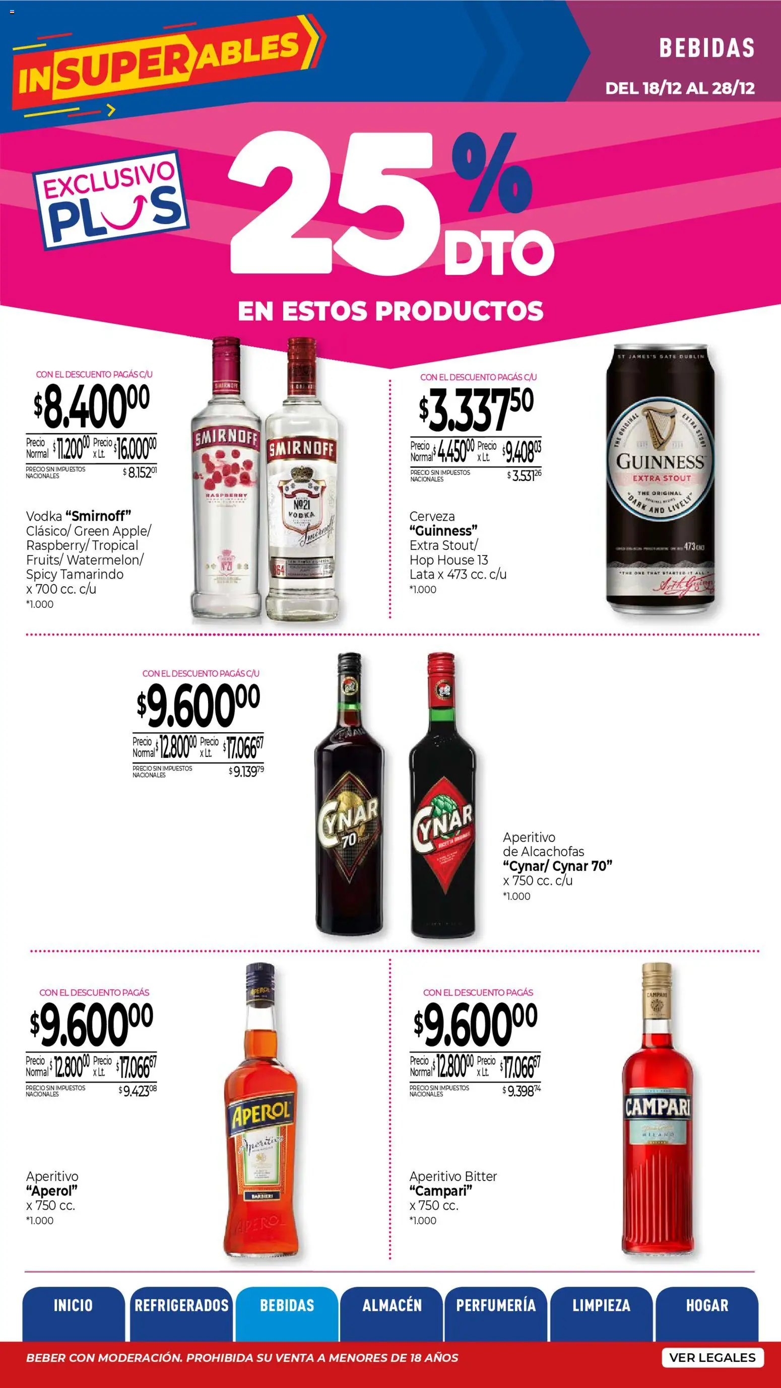 La Anonima catálogo │ válido desde el 18.12.2025 | Página: 12 | Productos: Vodka, Cerveza