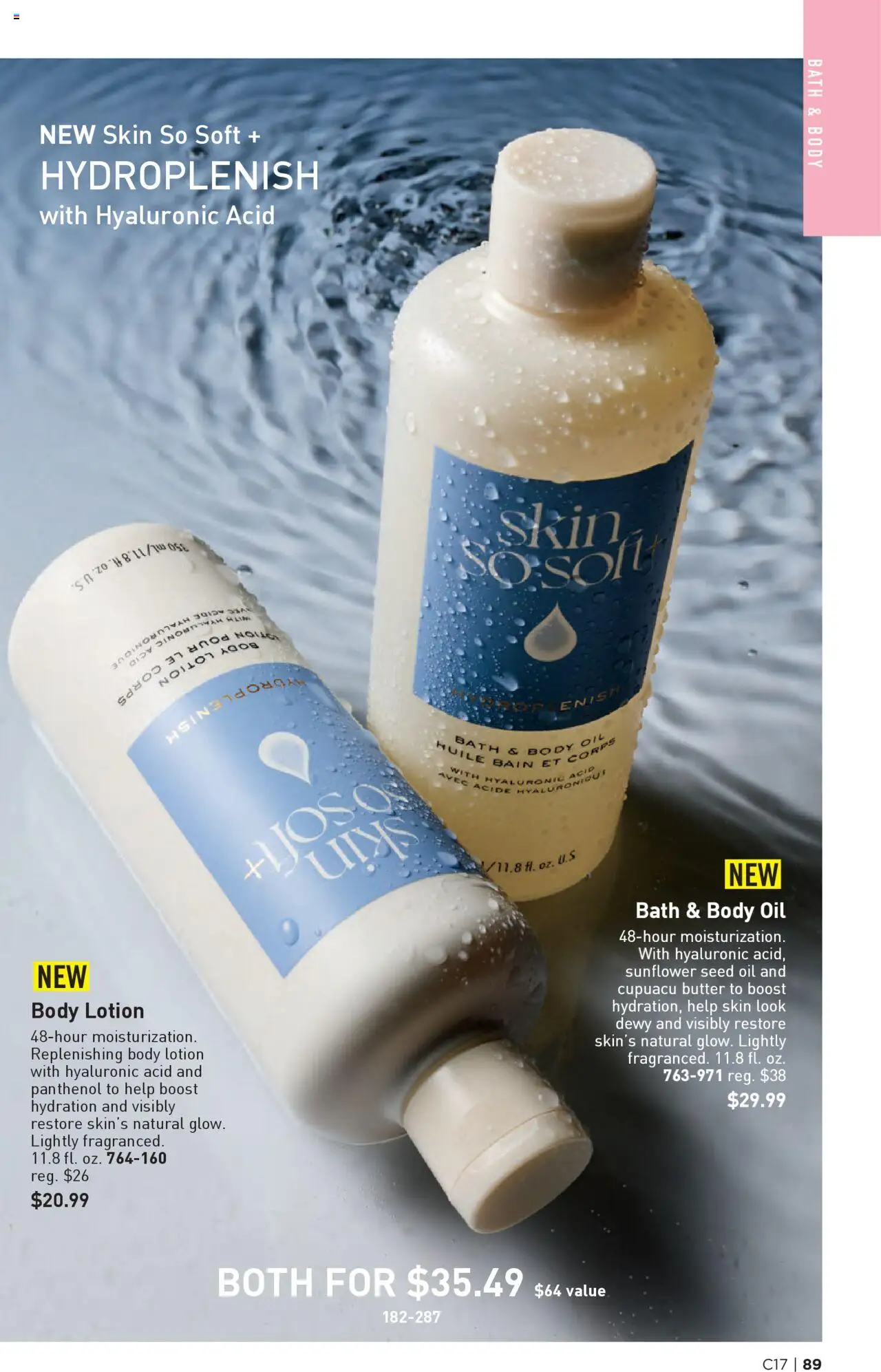 Avon Brochure - valid from 13.08.2025 | Page: 89 | Products: Bath, Butter, Oil