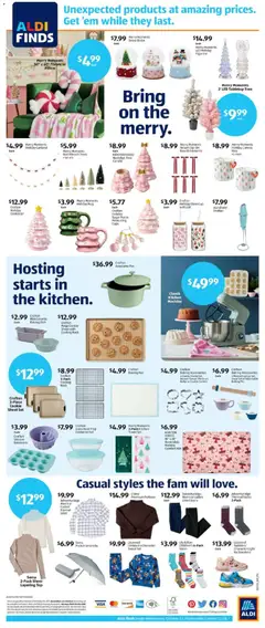 Preview of Aldi weekly ads valid from 22.10.2025 | Page: 2 | Products: Pillow, Baking Dish, Sneakers, Jeans