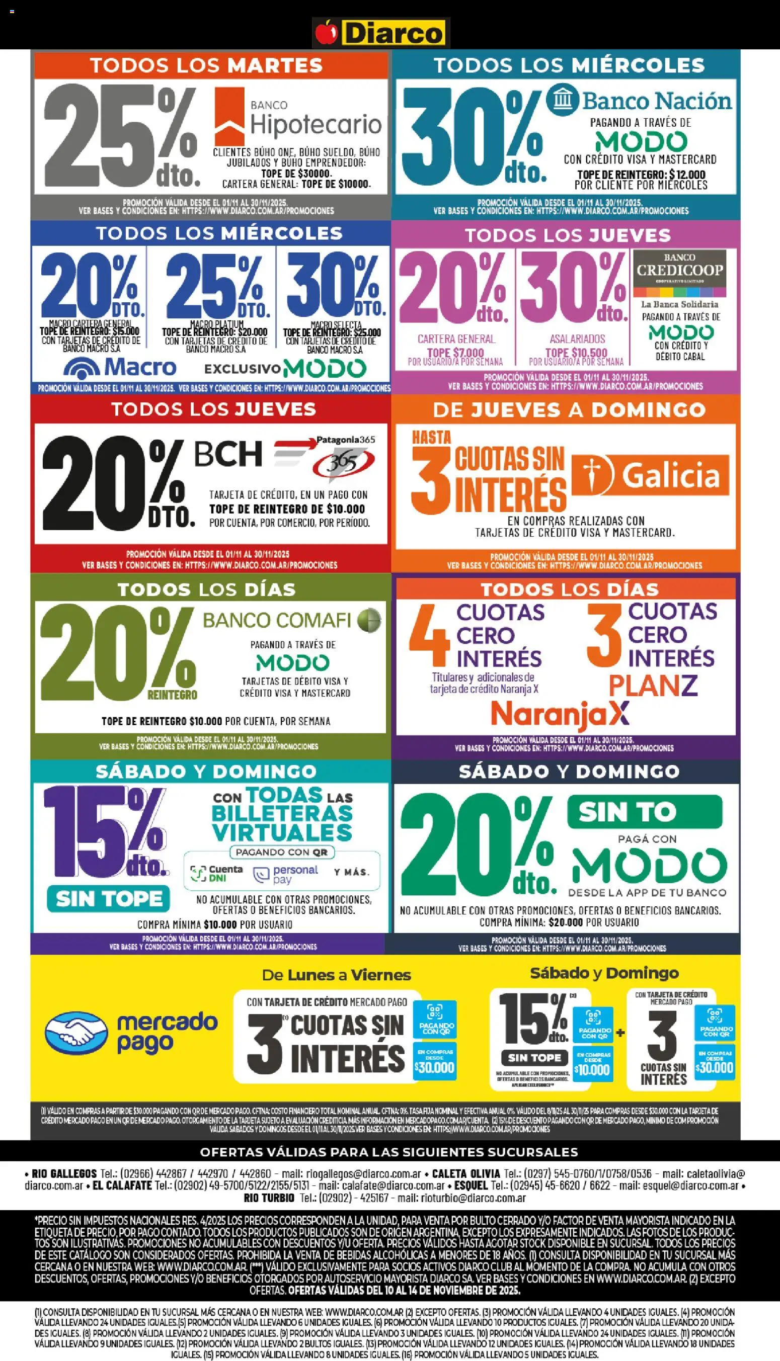 Diarco - Ofertas Hogar, Bazar Y Electro │ válido desde el 10.11.2025 | Página: 5 | Productos: Cartera, Banco, General