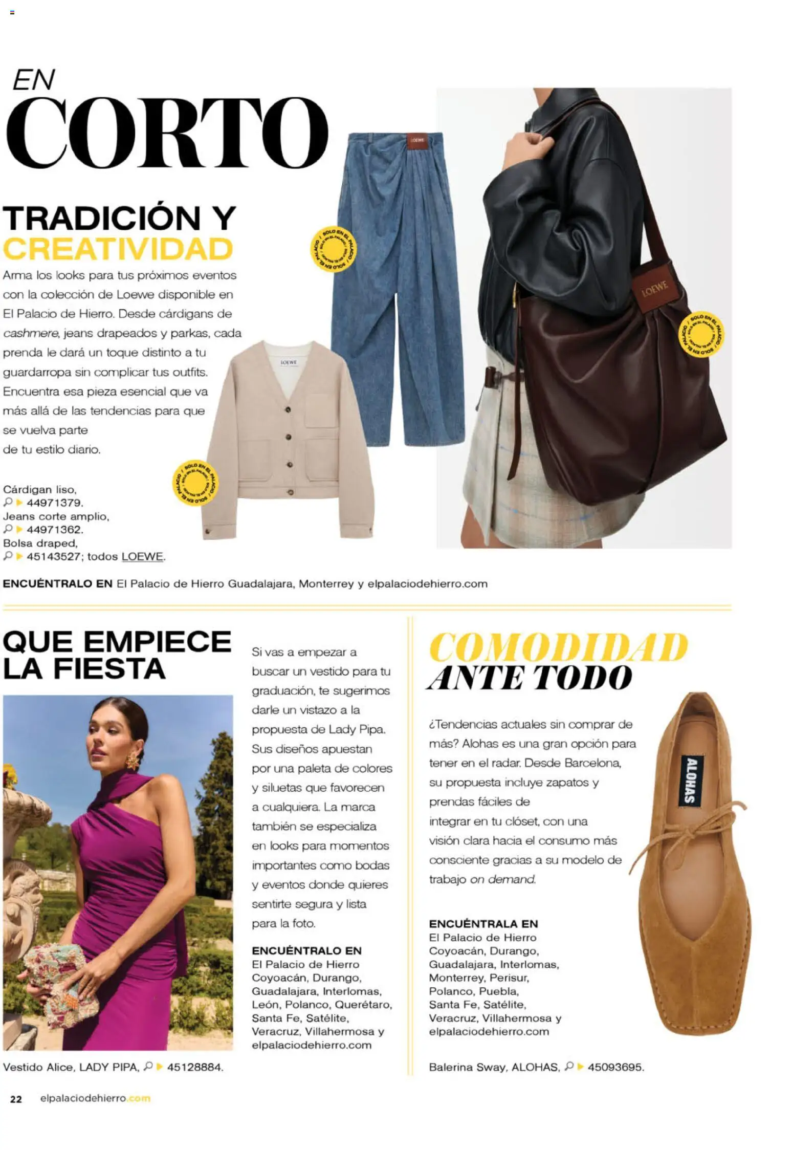 Nuevas ofertas de Palacio De Hierro válidas en toda la República Mexicana desde el 01.04.2026. ¡Encuentra las mejores ofertas en Palacio De Hierro catálogo! | Página: 24 | Productos: Paleta, Bolsa, Vestido, Cardigan